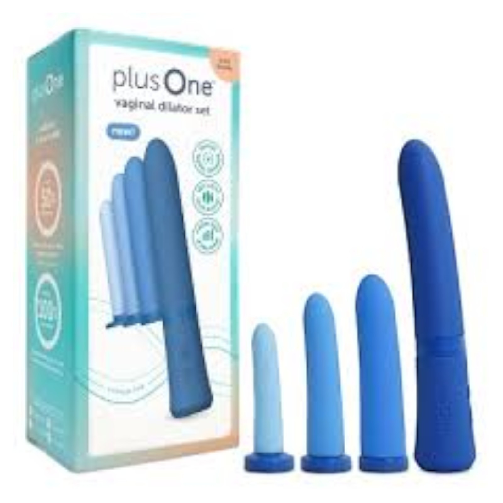 PlusOne Vaginal Dilator Set Women💋Pelvic Comfort Exerciser Tightener 4 PC Kit