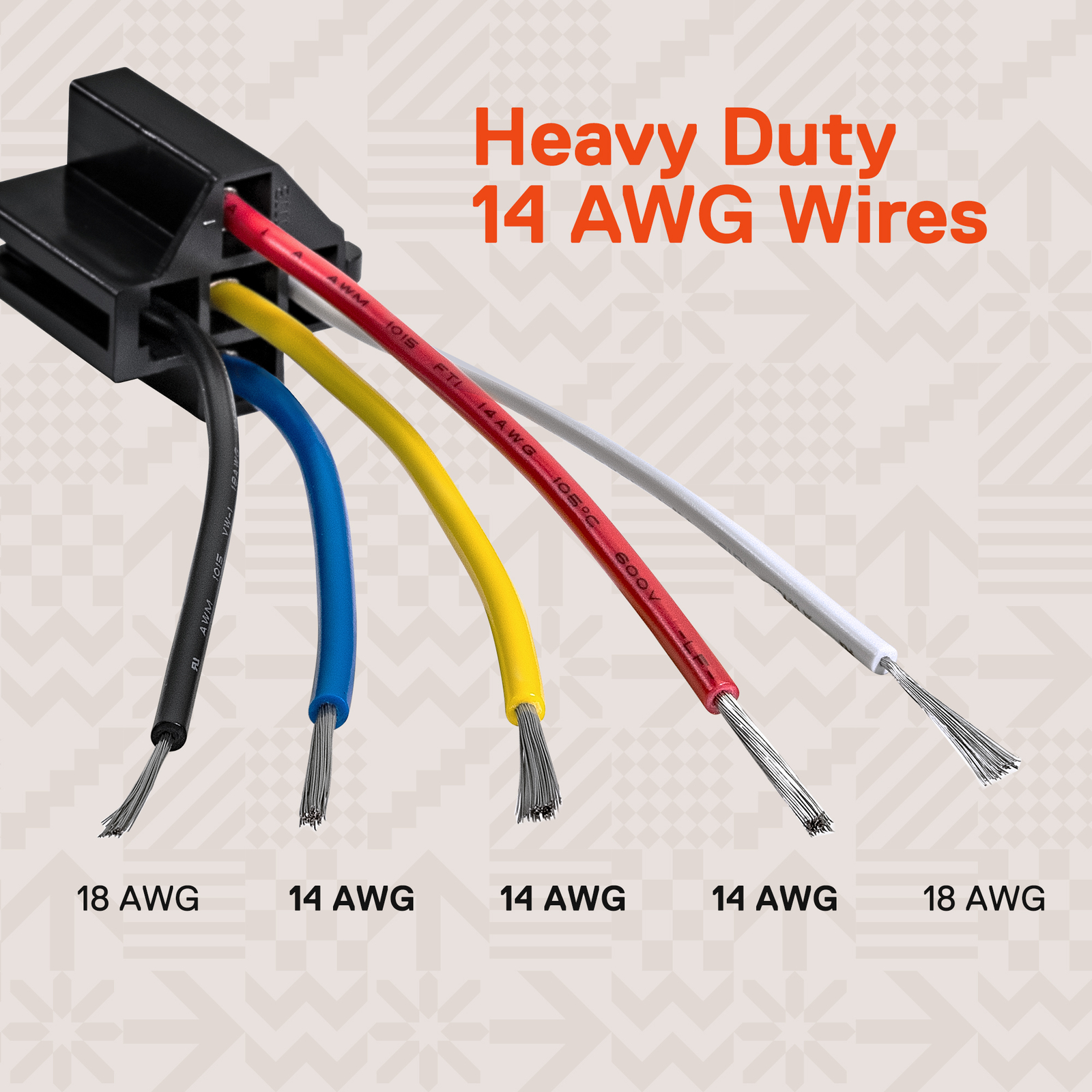 10pc Bosch Style 5-PIN SPDT Interlocking Relay Socket Harness Base (With Wires)