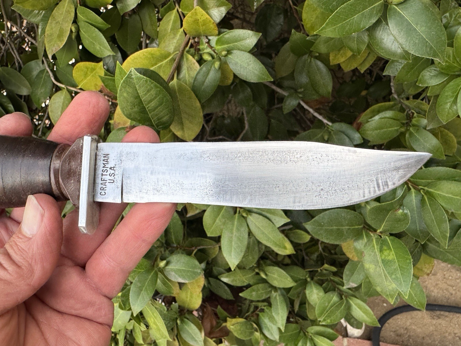 Craftsman USA Vintage Fixed Blade Hunting Knife Schrade