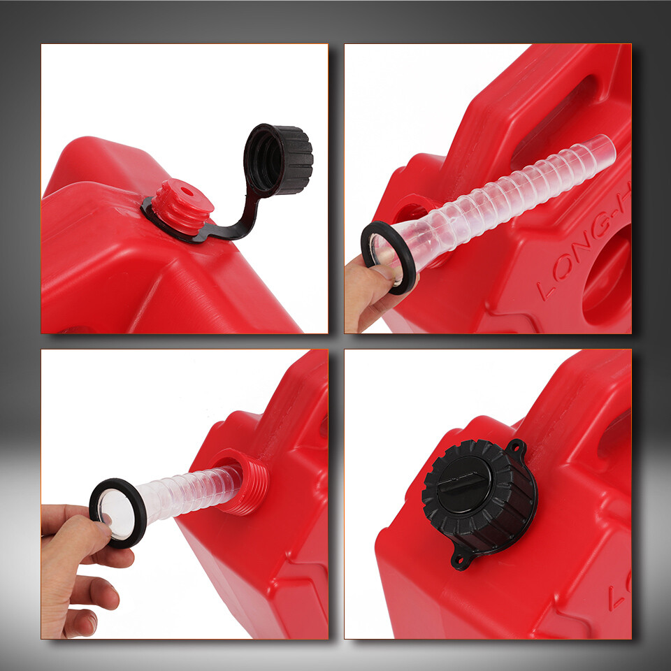 3L Gas Fuel Can Tank Container Fit for ATV UTV Gokart Motorcycle Auto Car