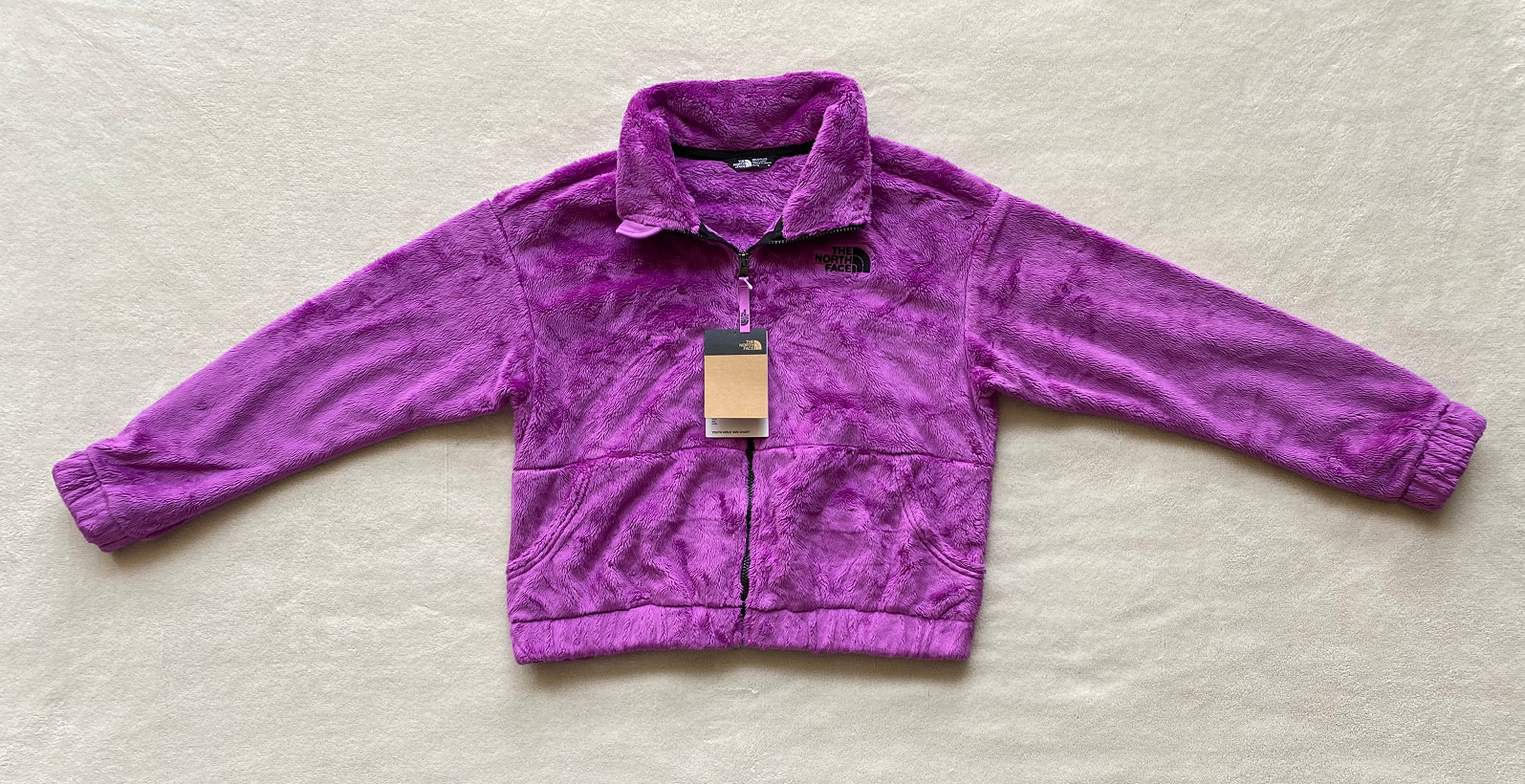 🌺NWT🌺 The North Face Girls Osolita Full Zip Fleece Jacket Sz XL 18 Violet