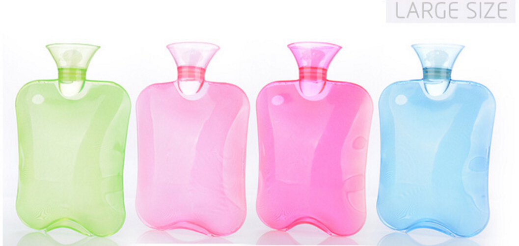 Large PVC Rubber HOT WATER BOTTLE Bag WARM Relaxing Heat / Cold Therapy 2 Liter