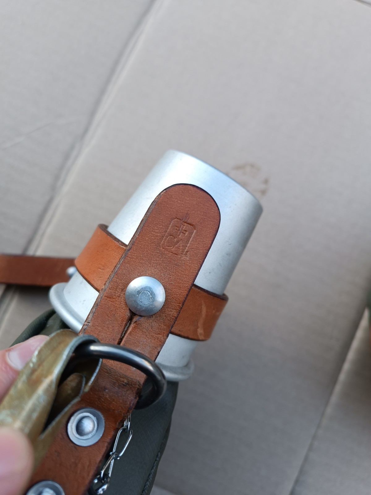 Original Swiss Medic WATER BOTTLE Canteen Flask aluminum 1972