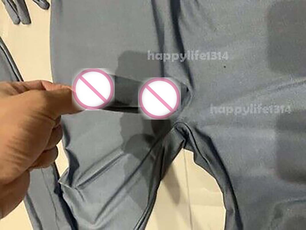 Full body Spandex Zentai Costume Skin Bodysuit with Men's Sheath (no toes)