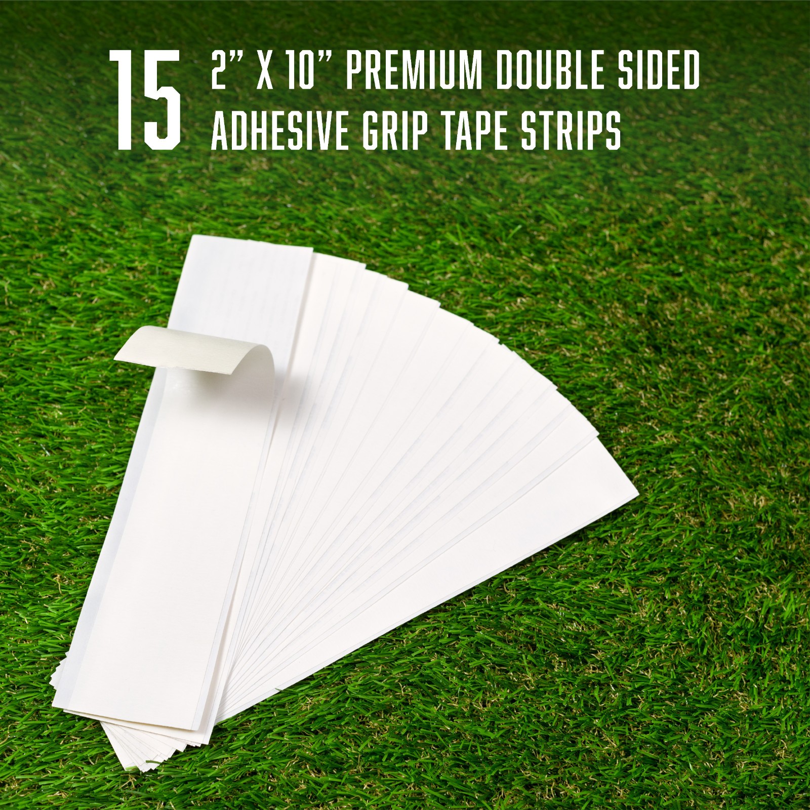 15 Golf Grip Tape Strips Double Sided Easy Peel 2" x 10" Free Shipping