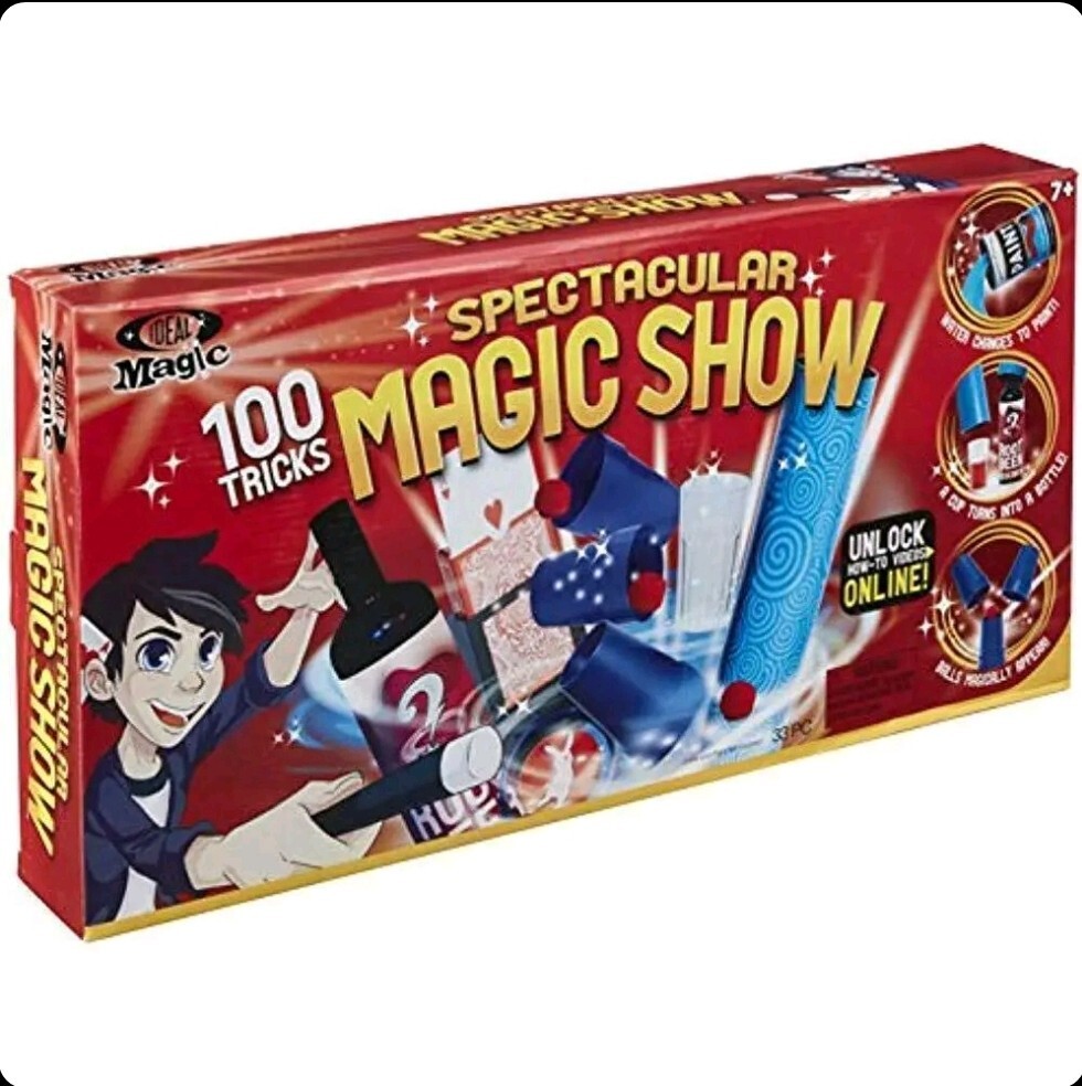 Spectacular Magic Show - Premium Magicians Set Create 100 Tricks Ages 7 Years +