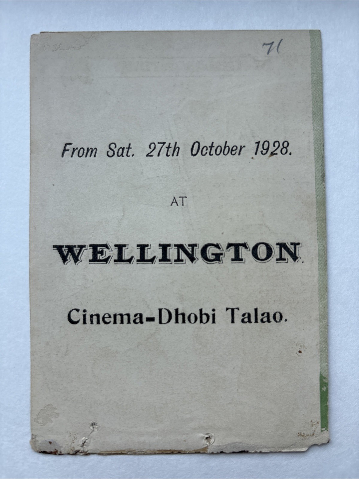 MANTRAP Original Herald 1926 3 1/2"x5" Clara Bow Movie Poster Art 02