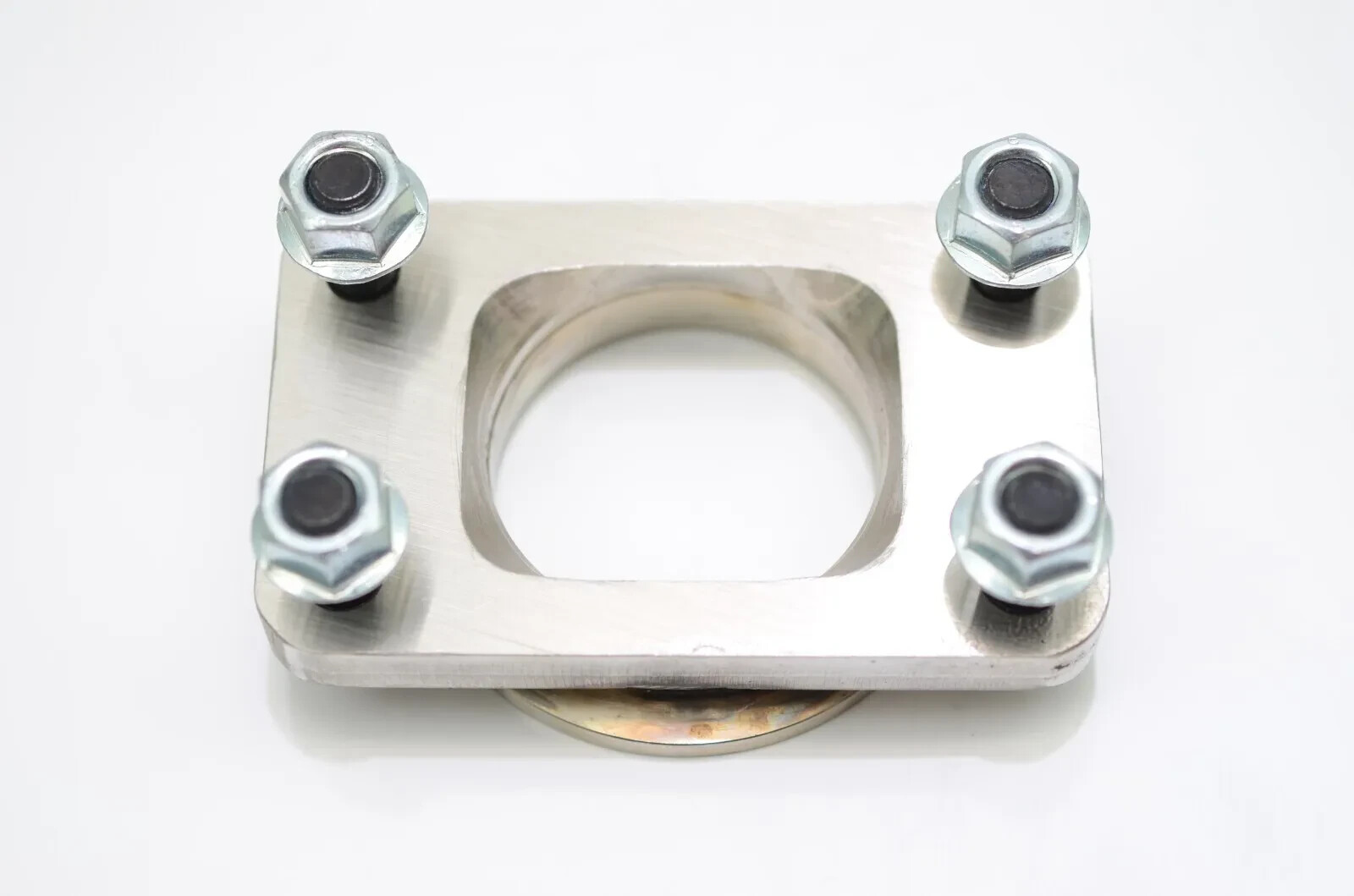 All Out Fab Precision turbo v-band to T3 adapter with hardware and clamp