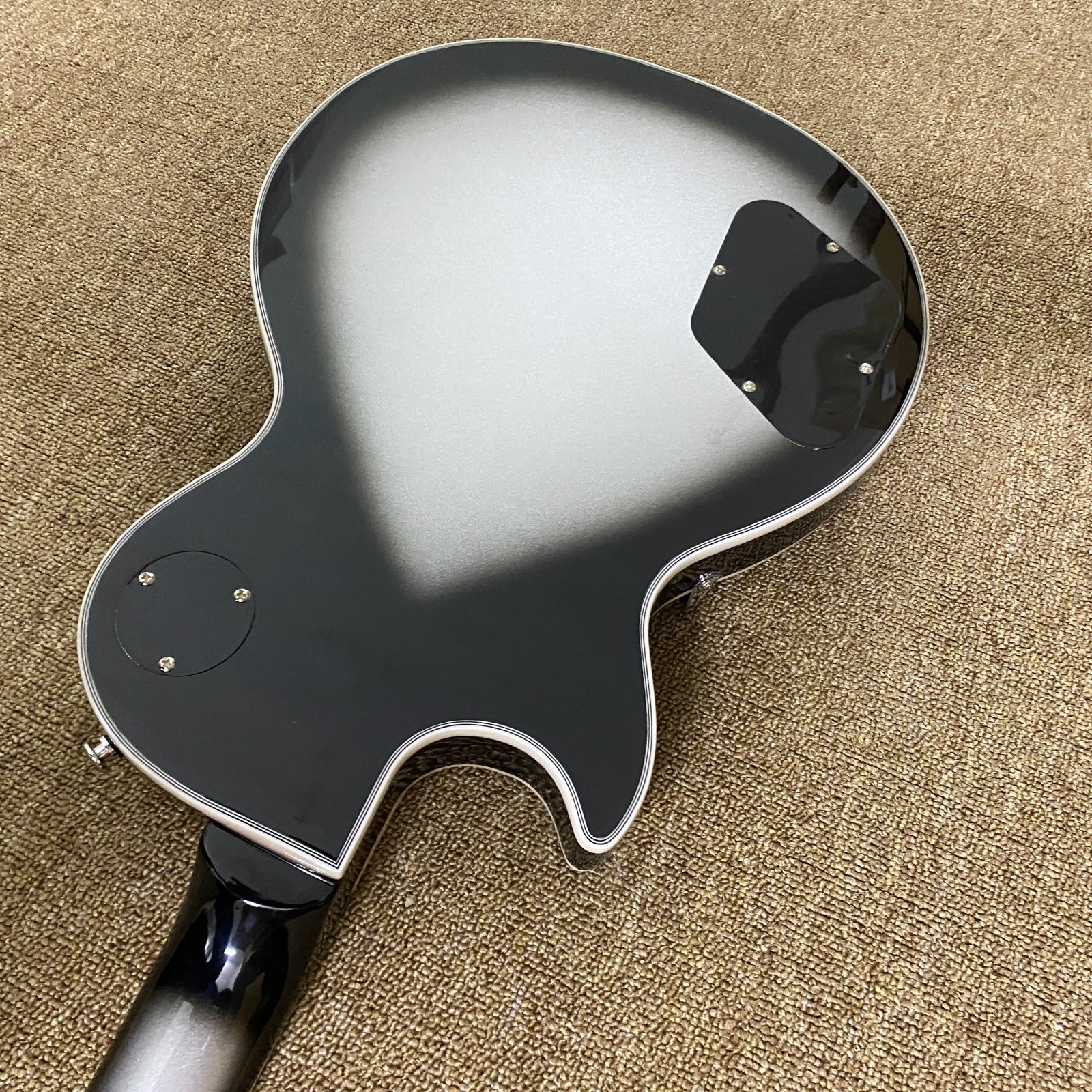 Custom LP Electric GuitarChrome plated hardware Carve Metal body Free Ship in US