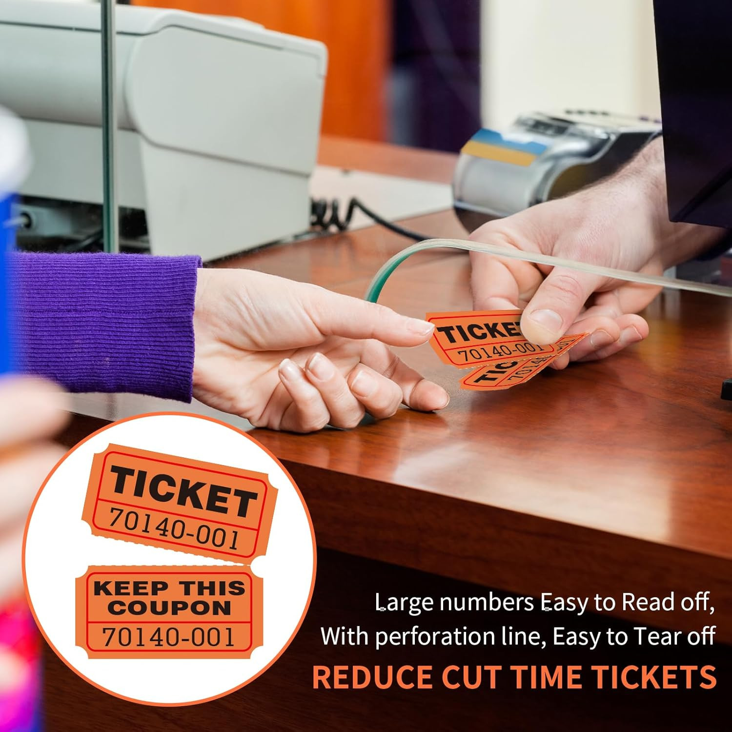 Raffle Tickets Double Rolls 1000 per Roll 50/55 Raffle Tickets for Events,Carniv