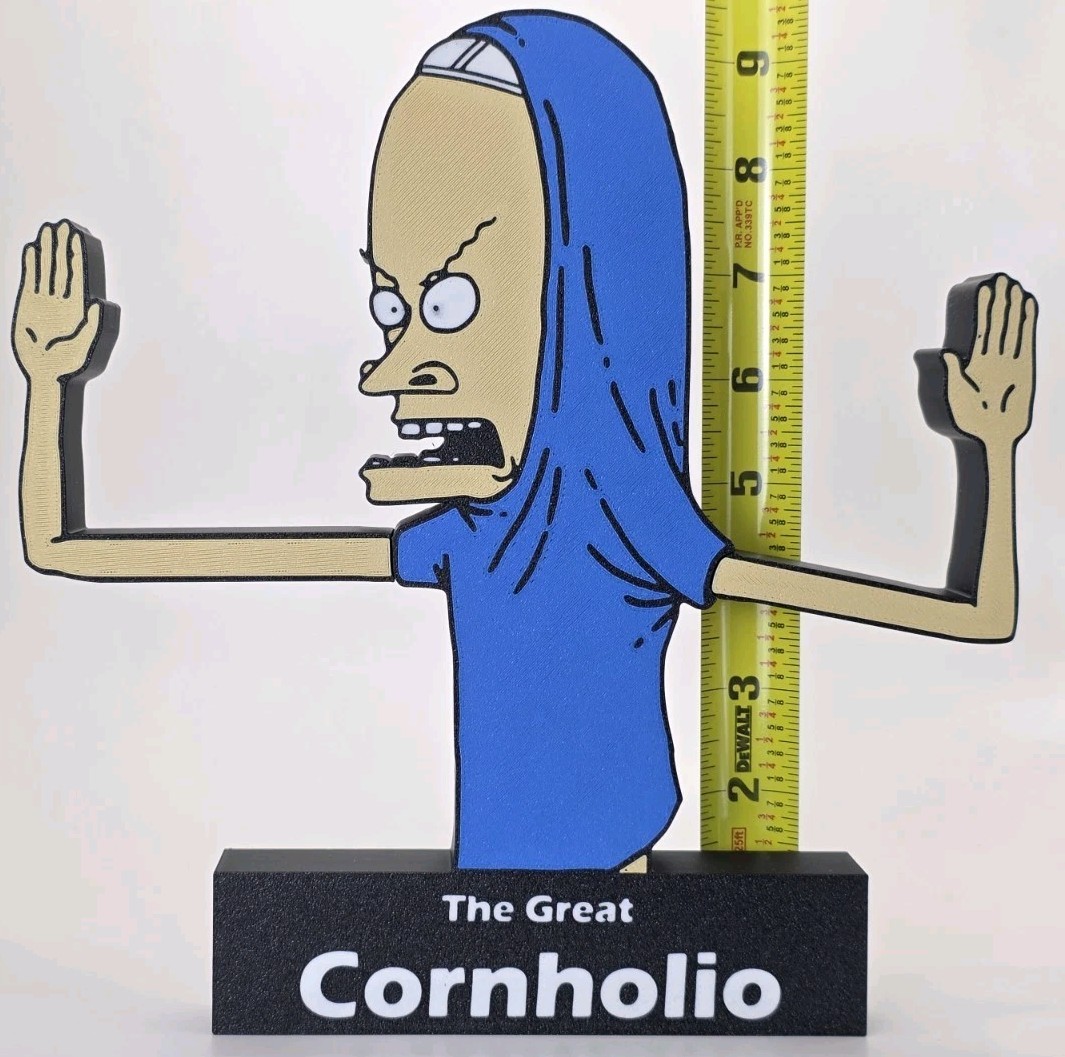 The Great Cornholio Toilet Paper Roll Holder Beavis and Butt-Head Fan Art