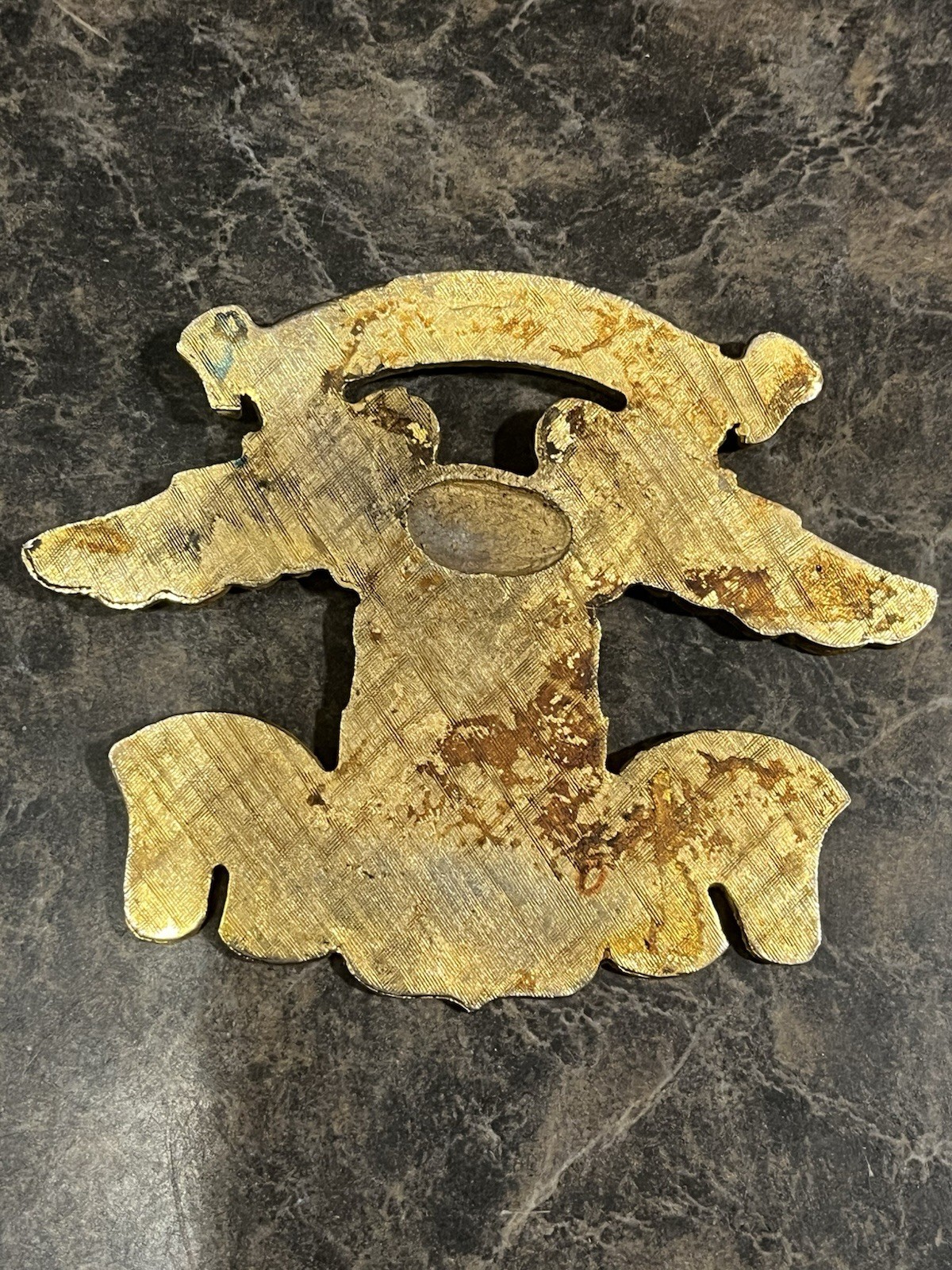 Vintage Damaged Harley Davidson Sissy Bar? Tank Badge Emblem Eat 1903 Eagle Part