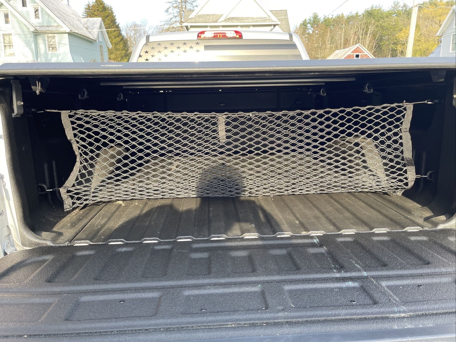 Rear Trunk Envelope Style Cargo Net for CHEVY SILVERADO GMC SIERRA 2013-2024 New