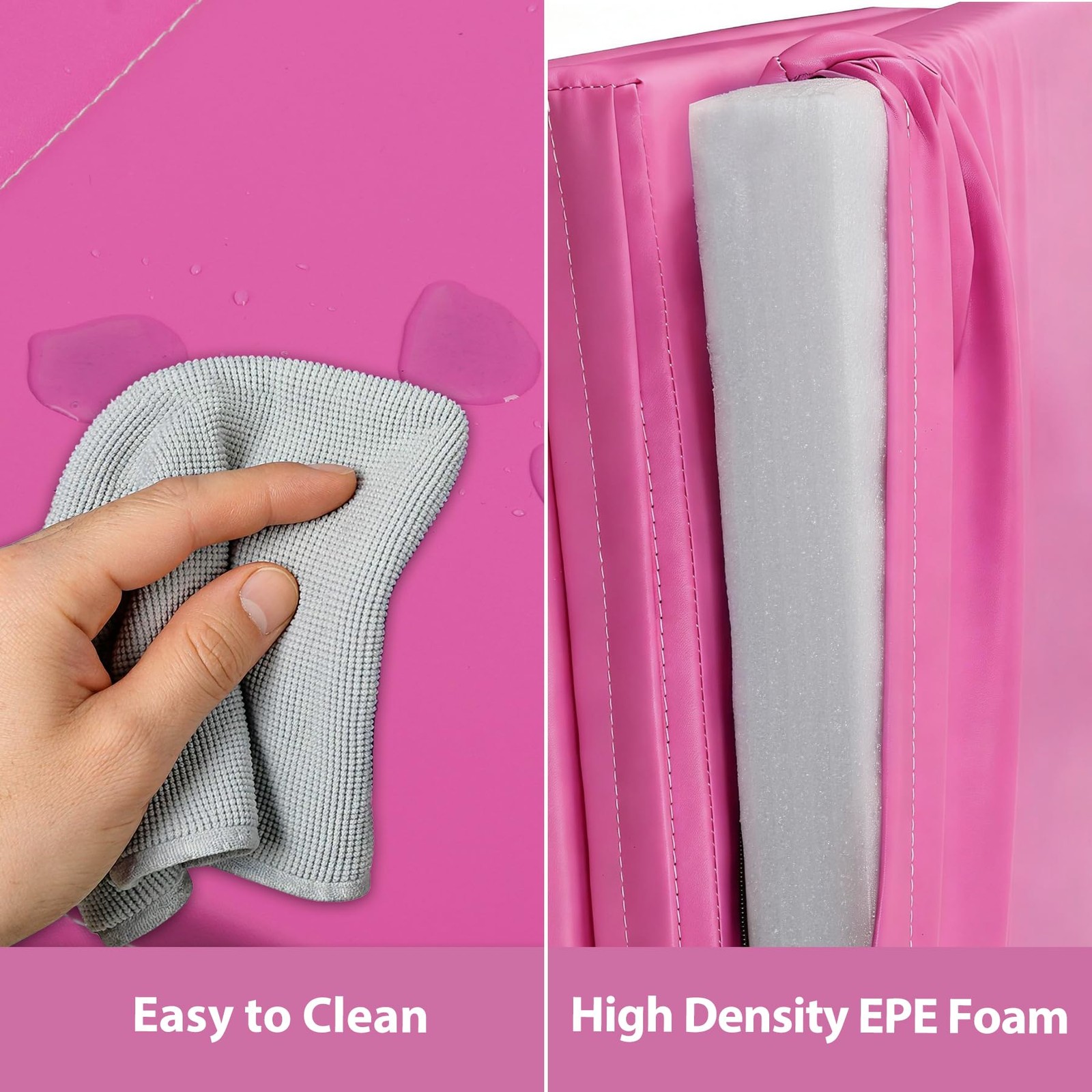 2in Thick Tri-fold Exercise Mat with Carrying Handles for Home Gym Yoga MMA