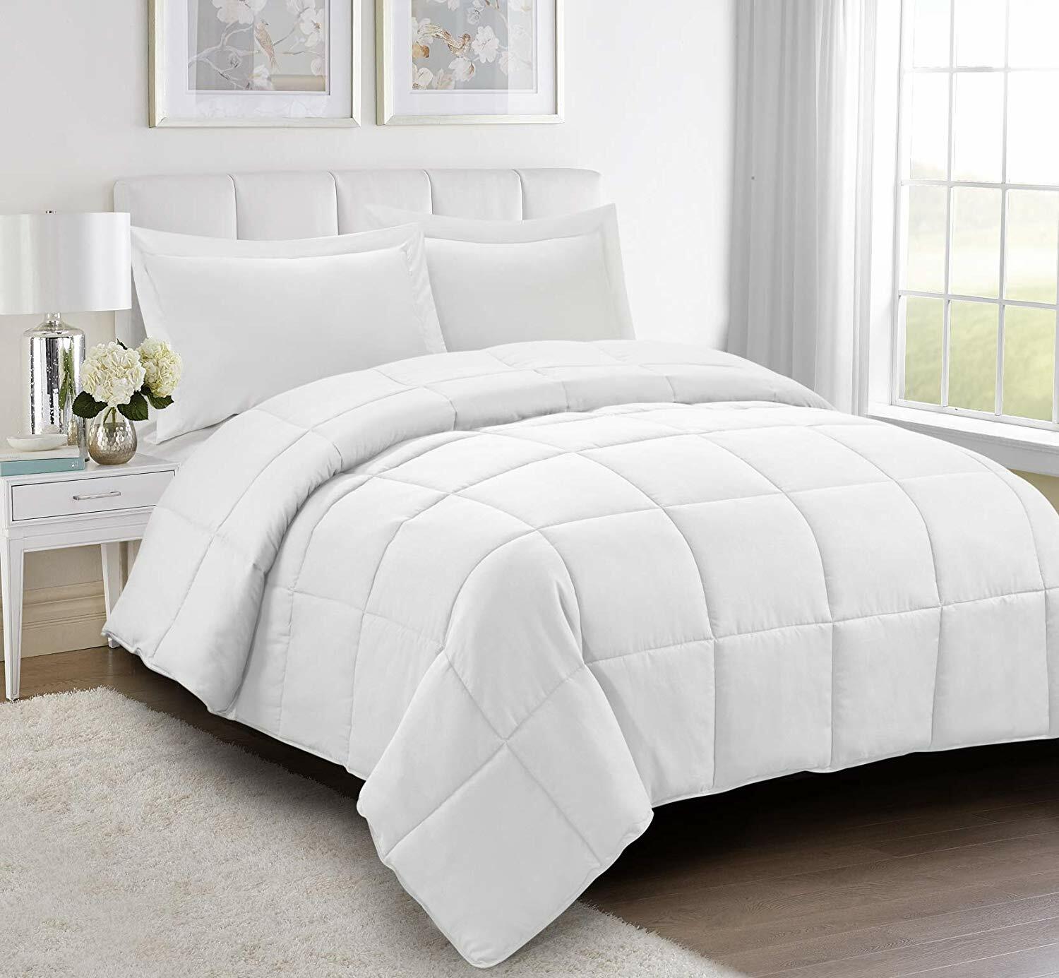 Down Alternative Comforter Set 3 PCS with Shams All Season Reversible Comforter