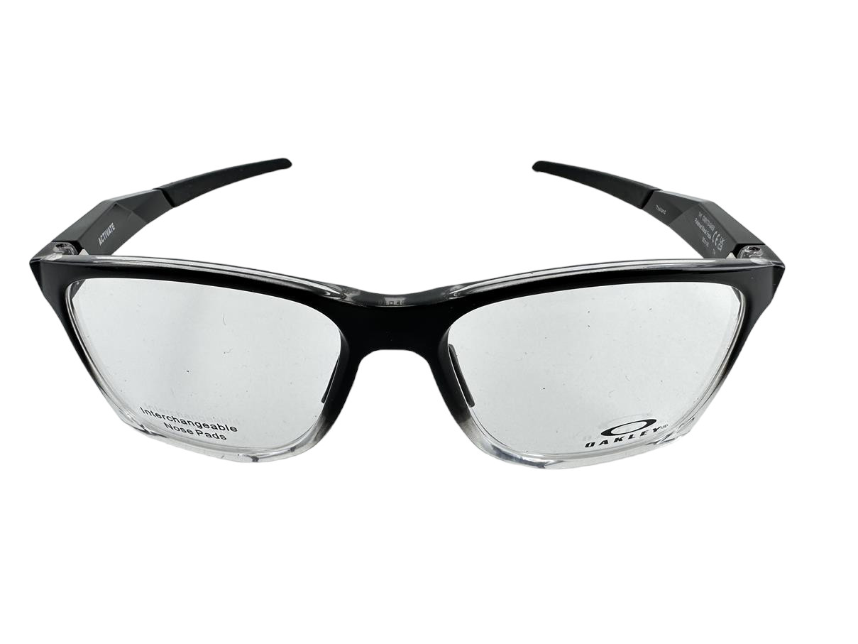 Oakley NEW Activate Polished Black Fade $205 Fashion Frames 55-16-141 Eyeglasses
