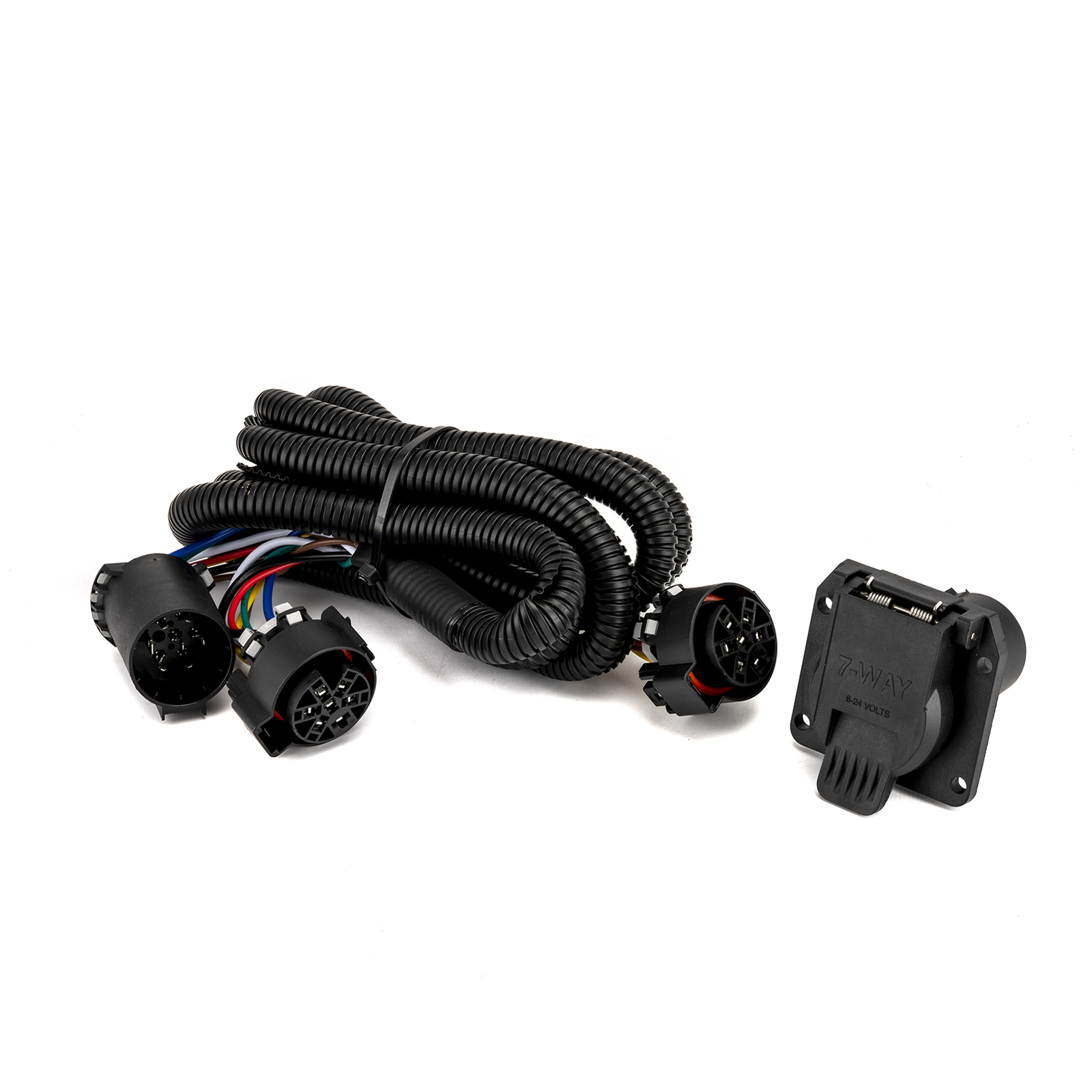 For 99-16 Ford F-250 Super Duty ,7FT 7 Pin Trailer Plug Wiring Harness Extension