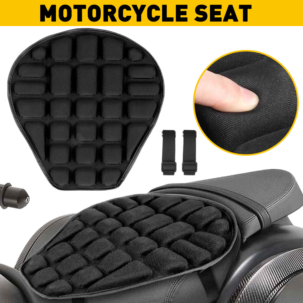 Rider Passenger Seat Cushion Seat Cover Seat Pad For Harley Touring Black OXILAM