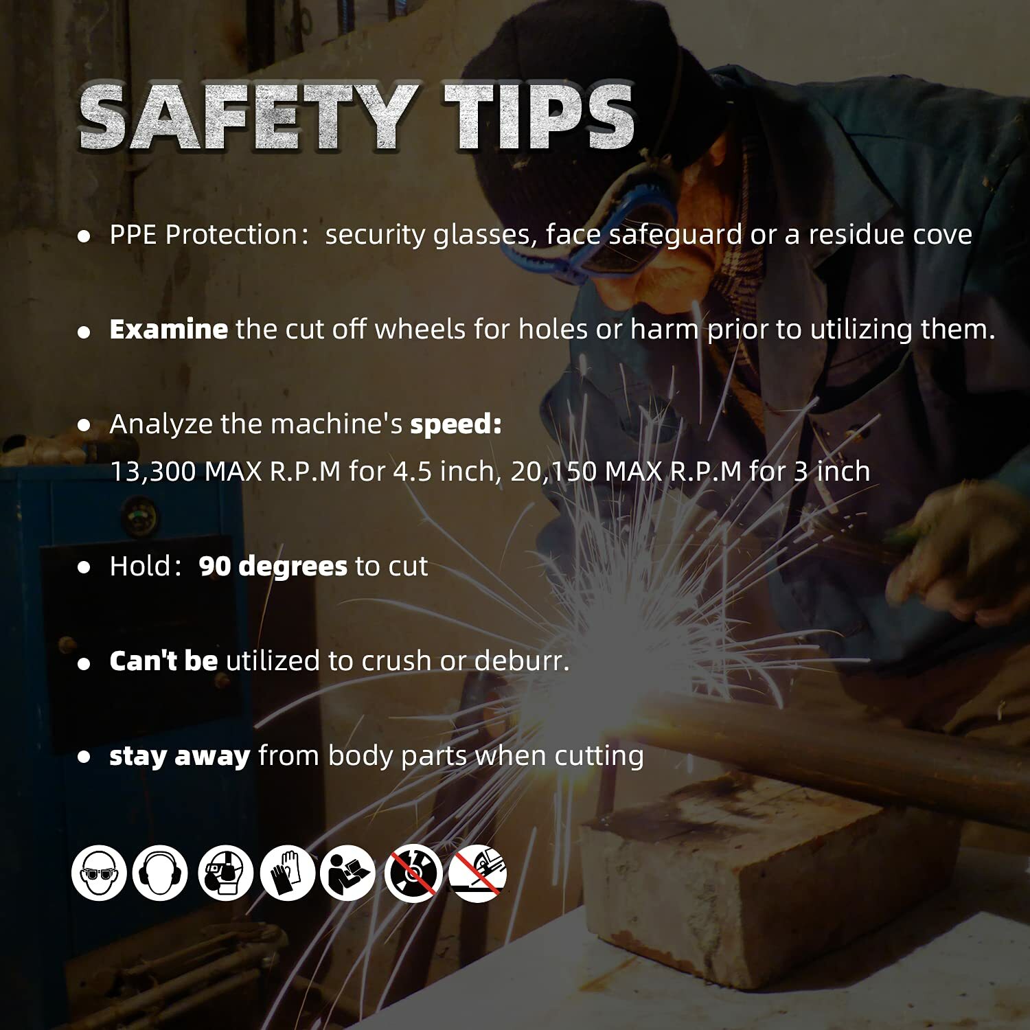 100 PCS 4-1/2" x .040" x 7/8" Cut off Wheels Stainless Steel Metal Cutting Discs