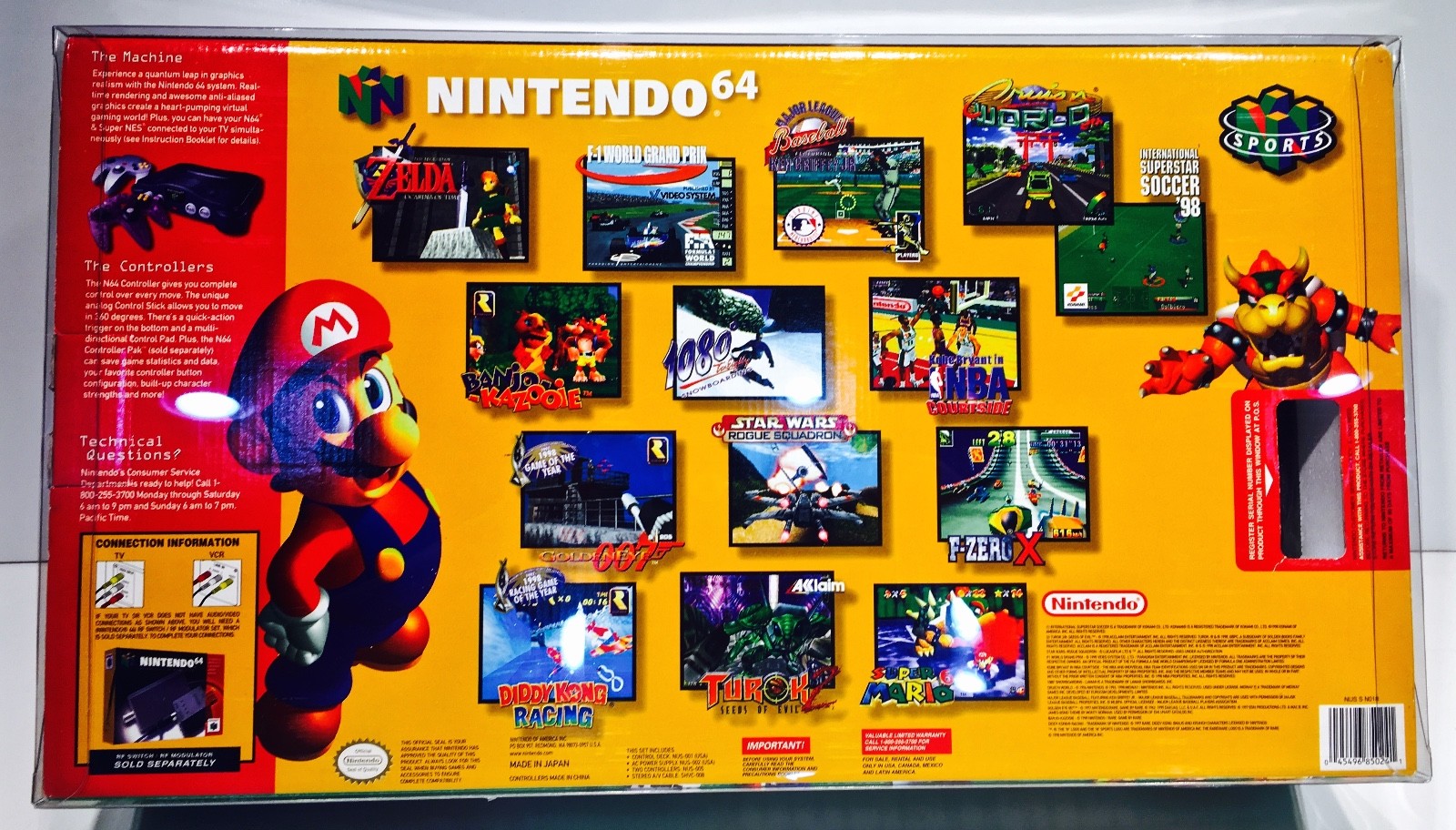 1 Console Box Protector For N64 Atomic Purple Controller Version Nintendo 64