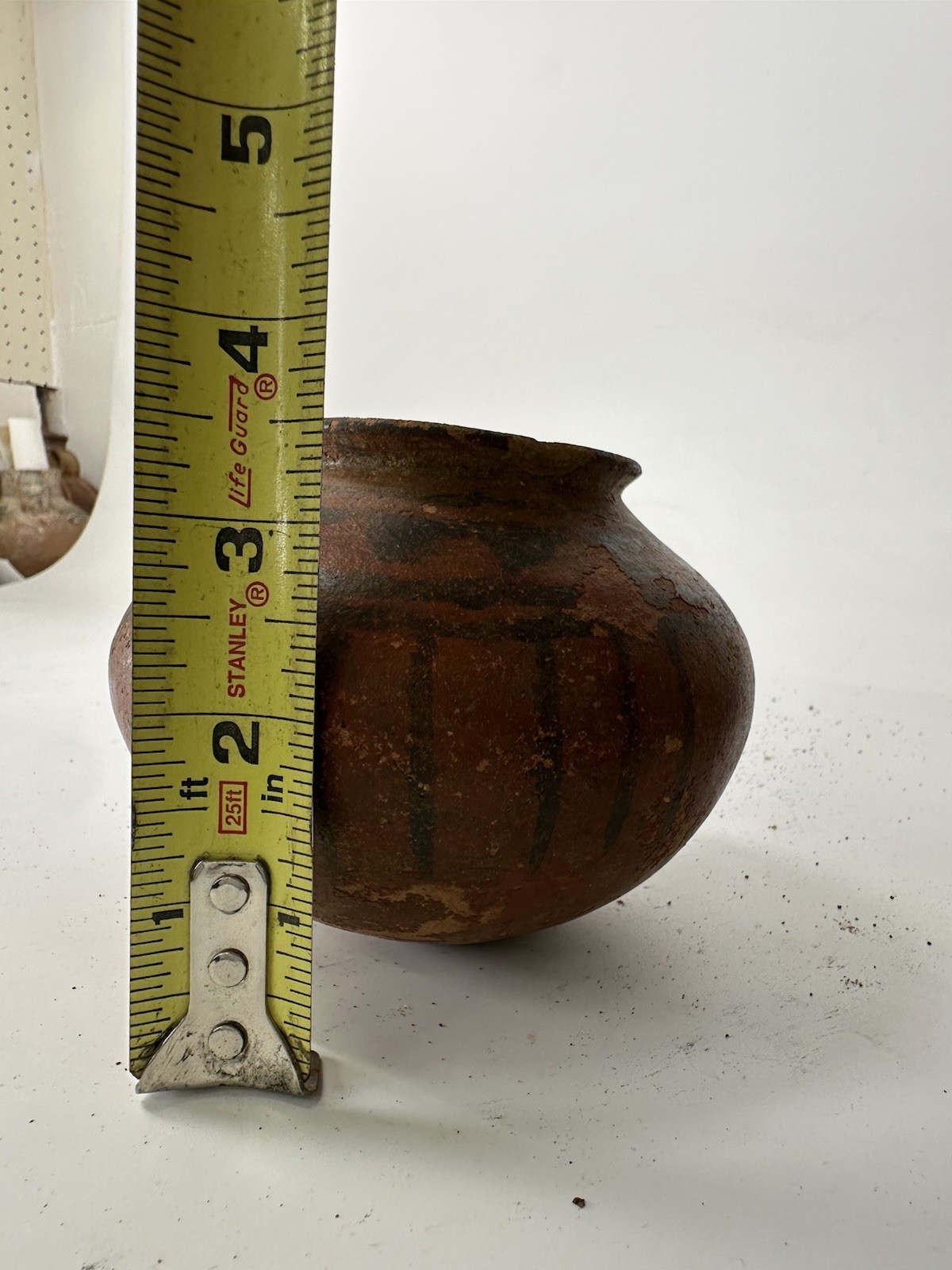 Pre Columbian Mayan? Painted Pottery Earthenware Bowl Jar Genuine 500BC-1200AD