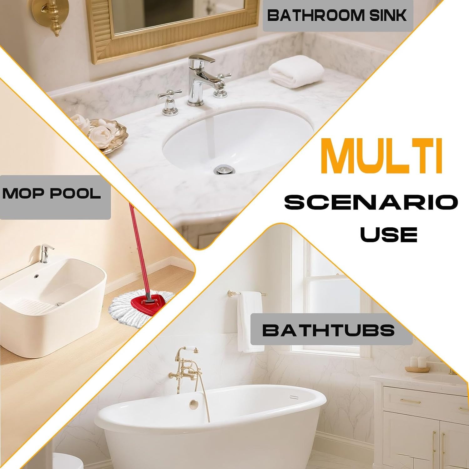 2PCS Bathroom Sink Drain Strainer Pop Up Stopper Hair Catcher Steel