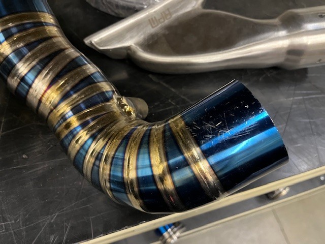 RPM Can-Am Maverick R TITANIUM 3" E-Valve Mid Pipe Electronic Dump Valve Scratch