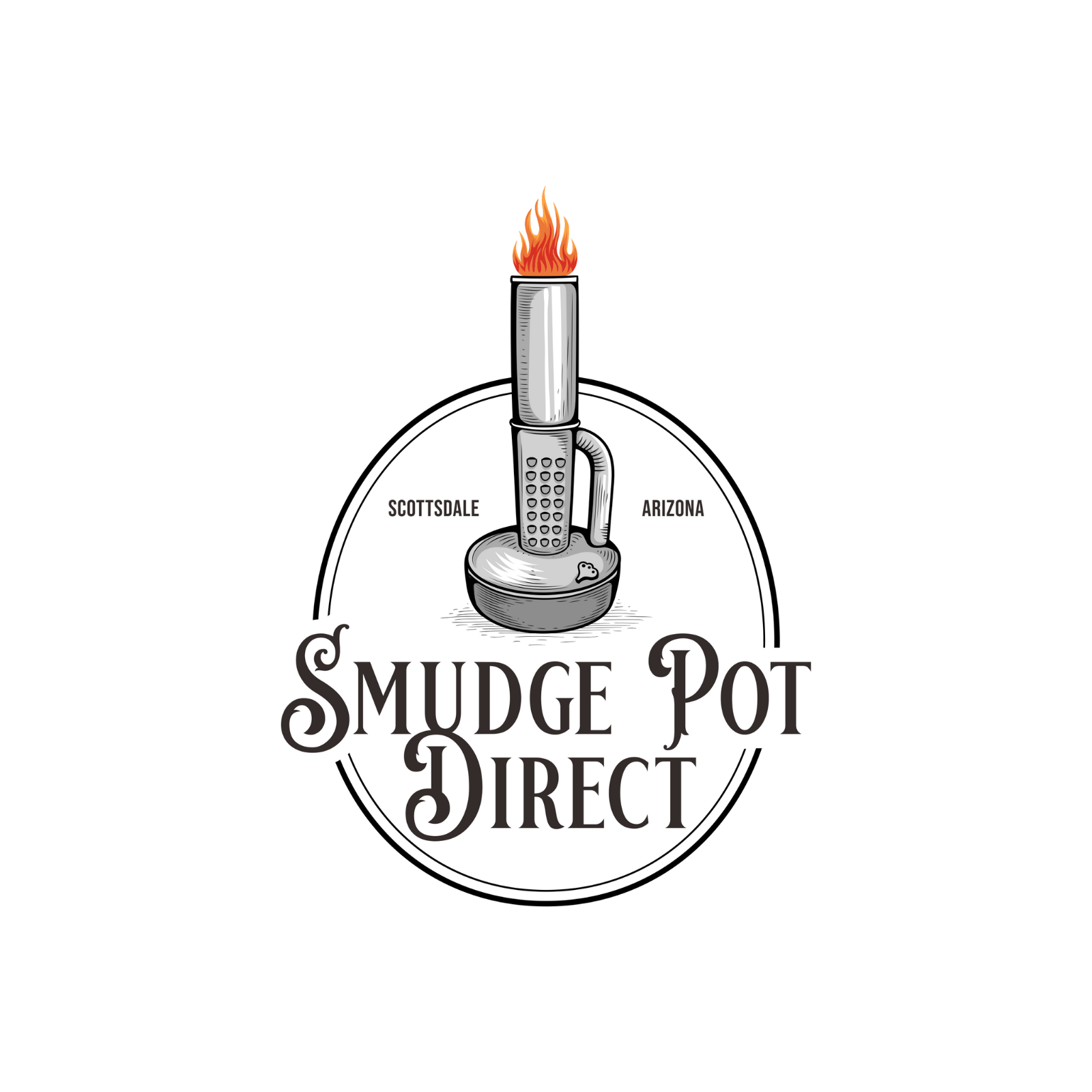 Smudge Pot Direct® Smudge Pot Outdoor Heater with Heat Dish Fast Free Shipping