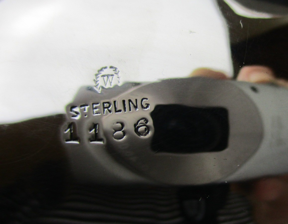 Woodside Sterling silver Sauce Boat ribbed pattern c. 1920 New York