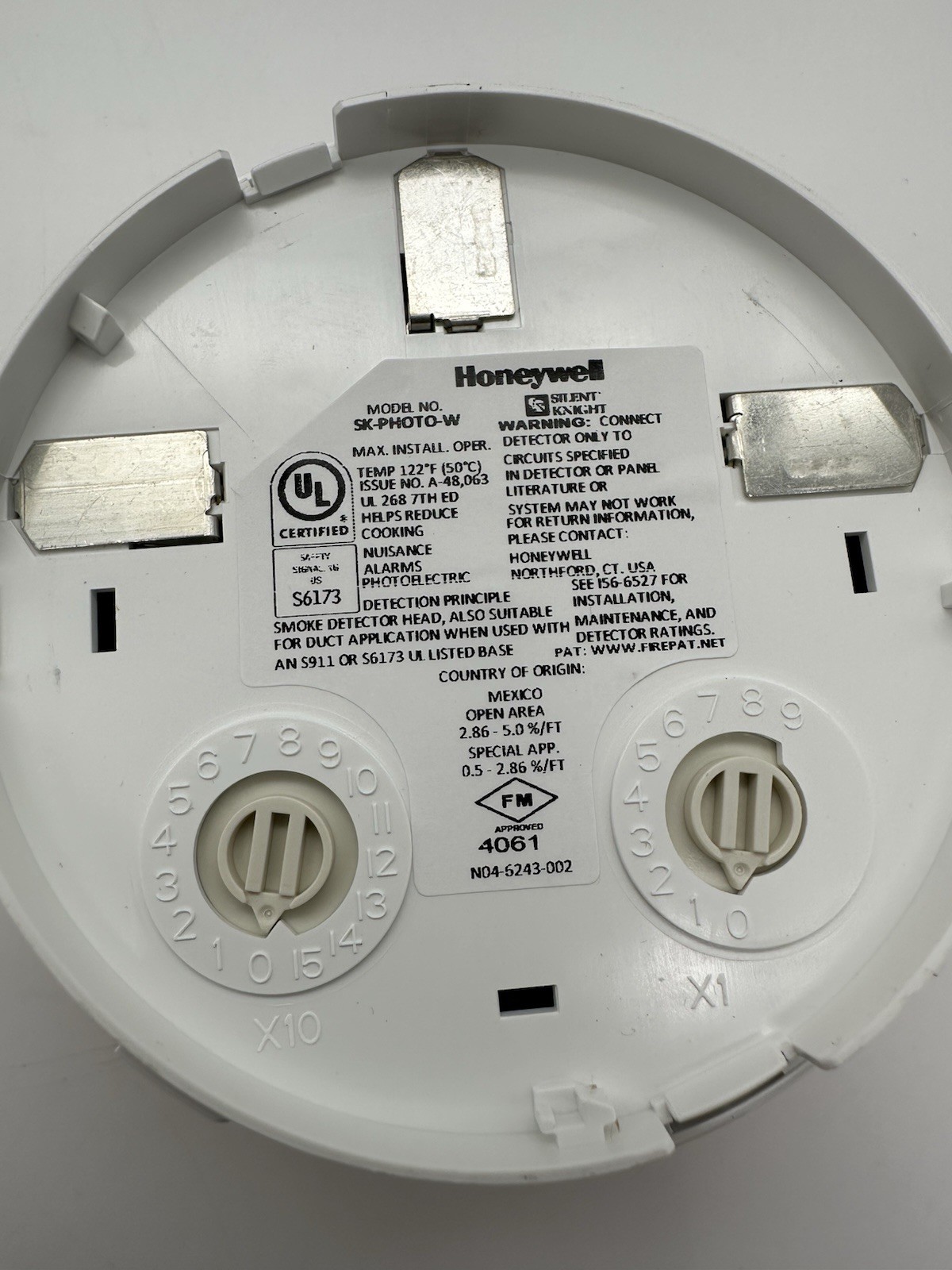 New Honeywell Silent Knight Addressable Photoelectric Smoke Detector(SK-PHOTO-W)