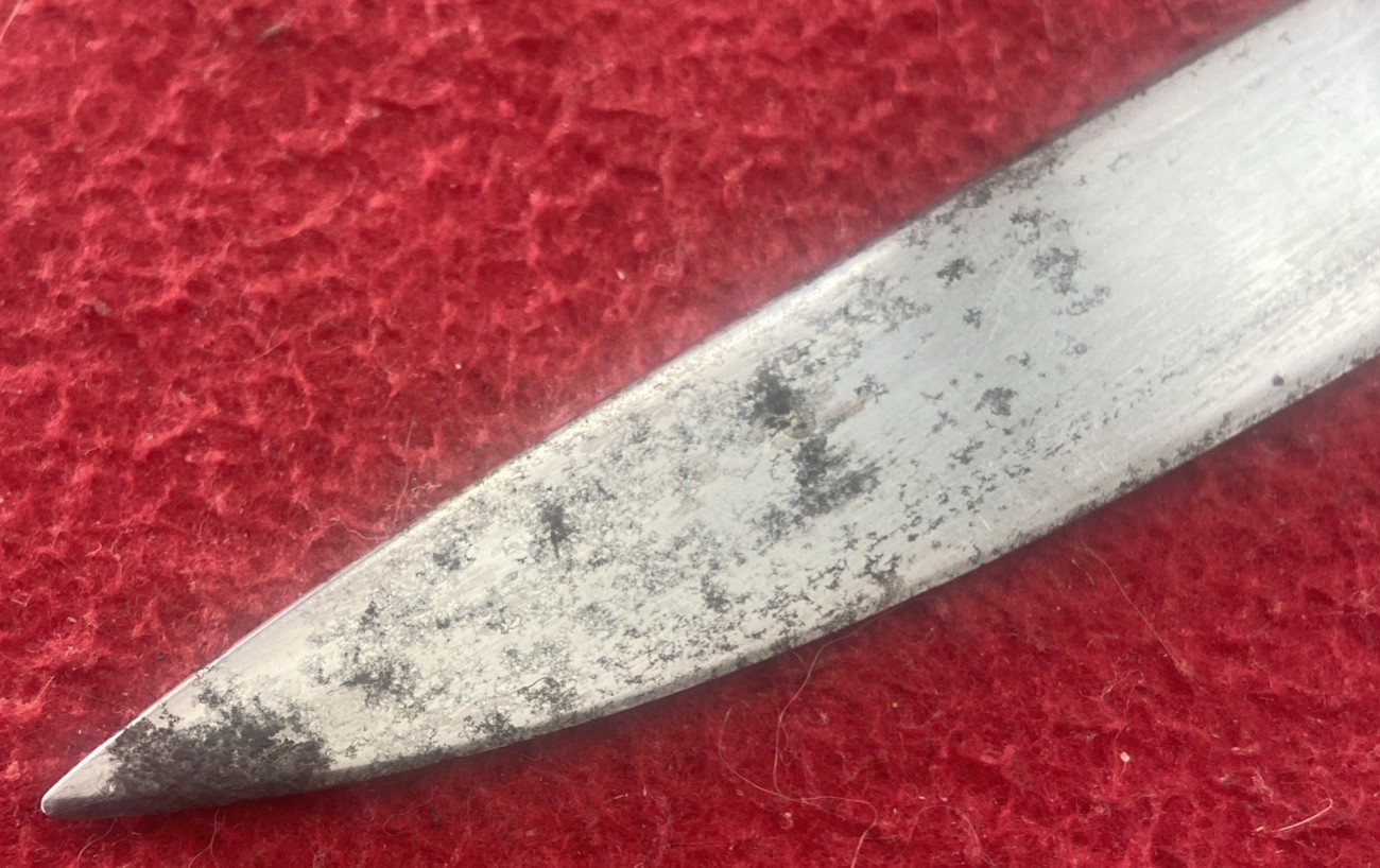 WWI English Pattern 1907 Bayonet & Leather Scabbard By Vickers 2-18