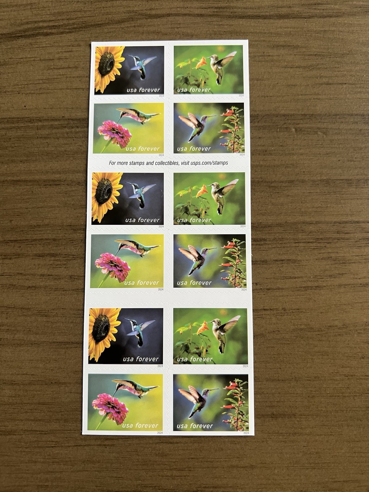 Pane of 20 Garden Delights Stamps USA Forever