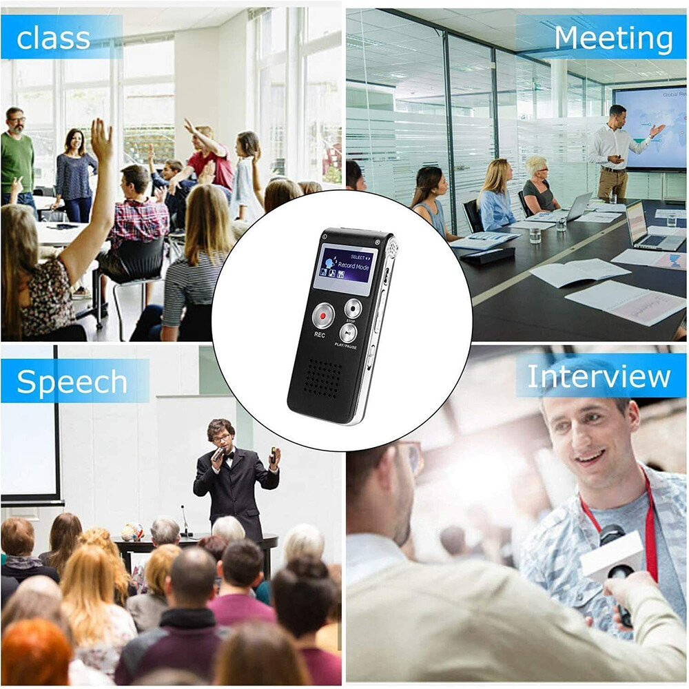 32GB Grabadora Espia De Voz Audio Digital Microfono Grabacion Grabador De Audio