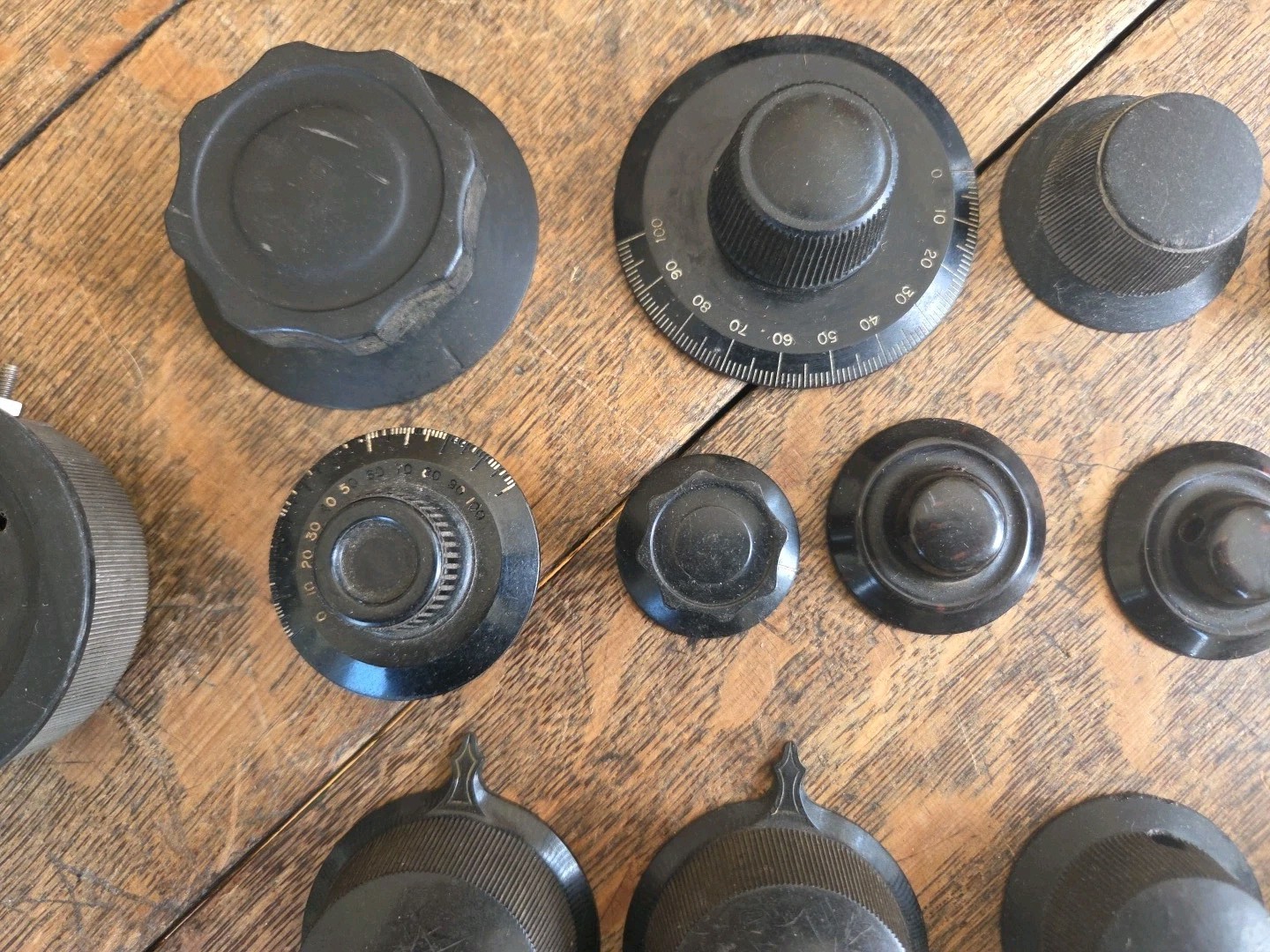 Vintage Lot Of Radio Tuning Condensers, Rheostats, Knobs Etc. Early Radios