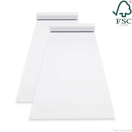 3 Pack Deluxe Easel Paper Roll 17 Inches 75 Feet FSC Certified Sturdy White