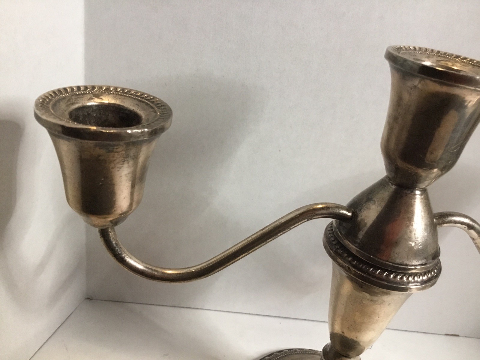 Sterling Silver Scrap Lot Duchin Candle Holder & Salt Shakers Weighted 620 Grams