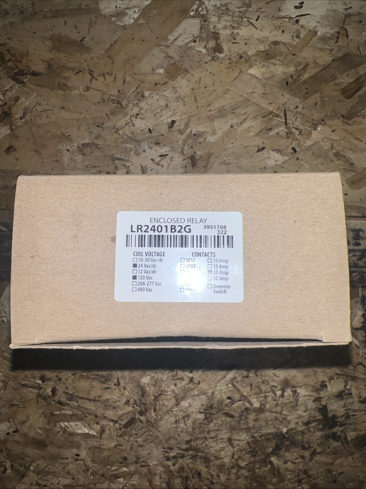 Functional Devices-Rib Rib2401b2g Relay, 20A, Dpdt, 24Vac/Dc/120Vac Controls