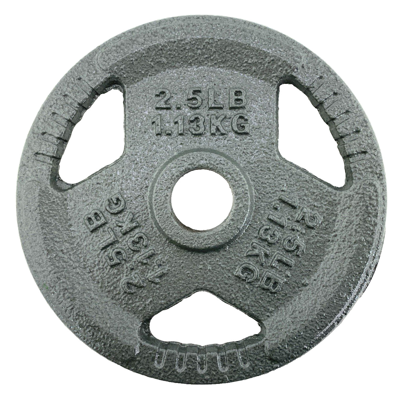 4-PACK 2.5 lb Enamel Coated 1" Barbell Weight Plates Cast Iron Grip-Handles