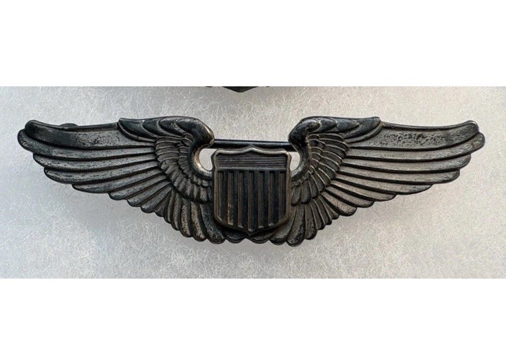 5 WWII / Prewar 1930’s USAC USAAF Full Size Sterling Silver Pilot Wings