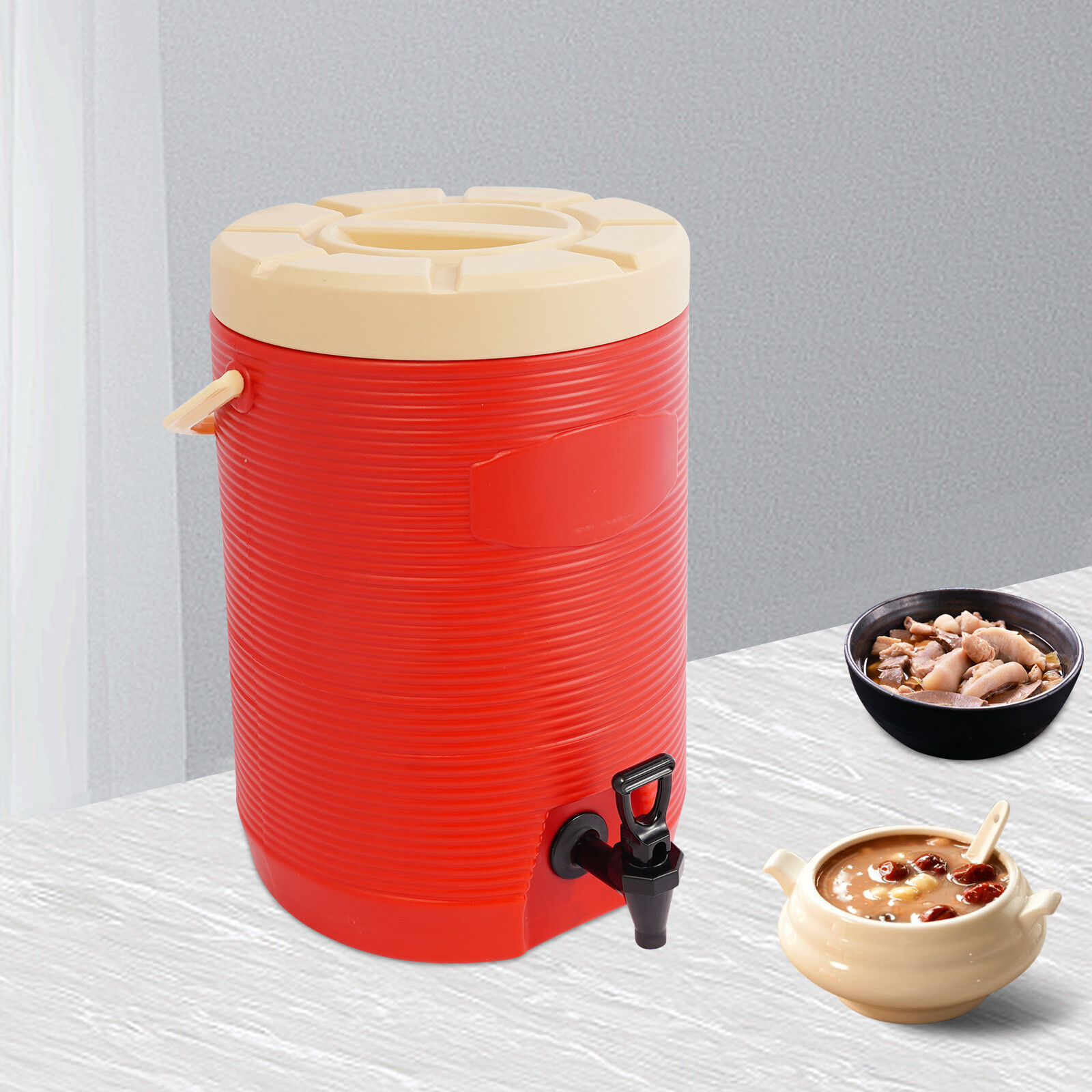 Stainless Steel Insulated Beverage Dispenser, Insulated Beverage Container 17L