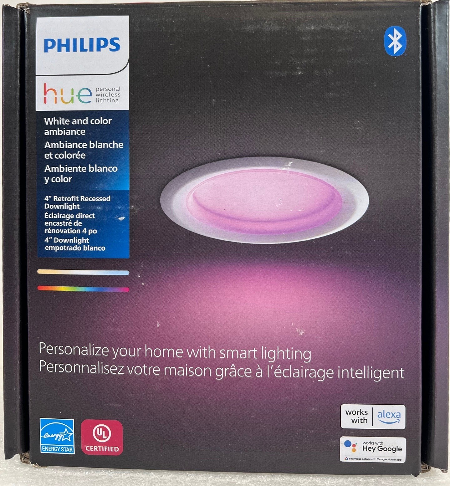Philips Hue White & Color Ambiance 4" High Lumen Retrofit Recessed Downlight