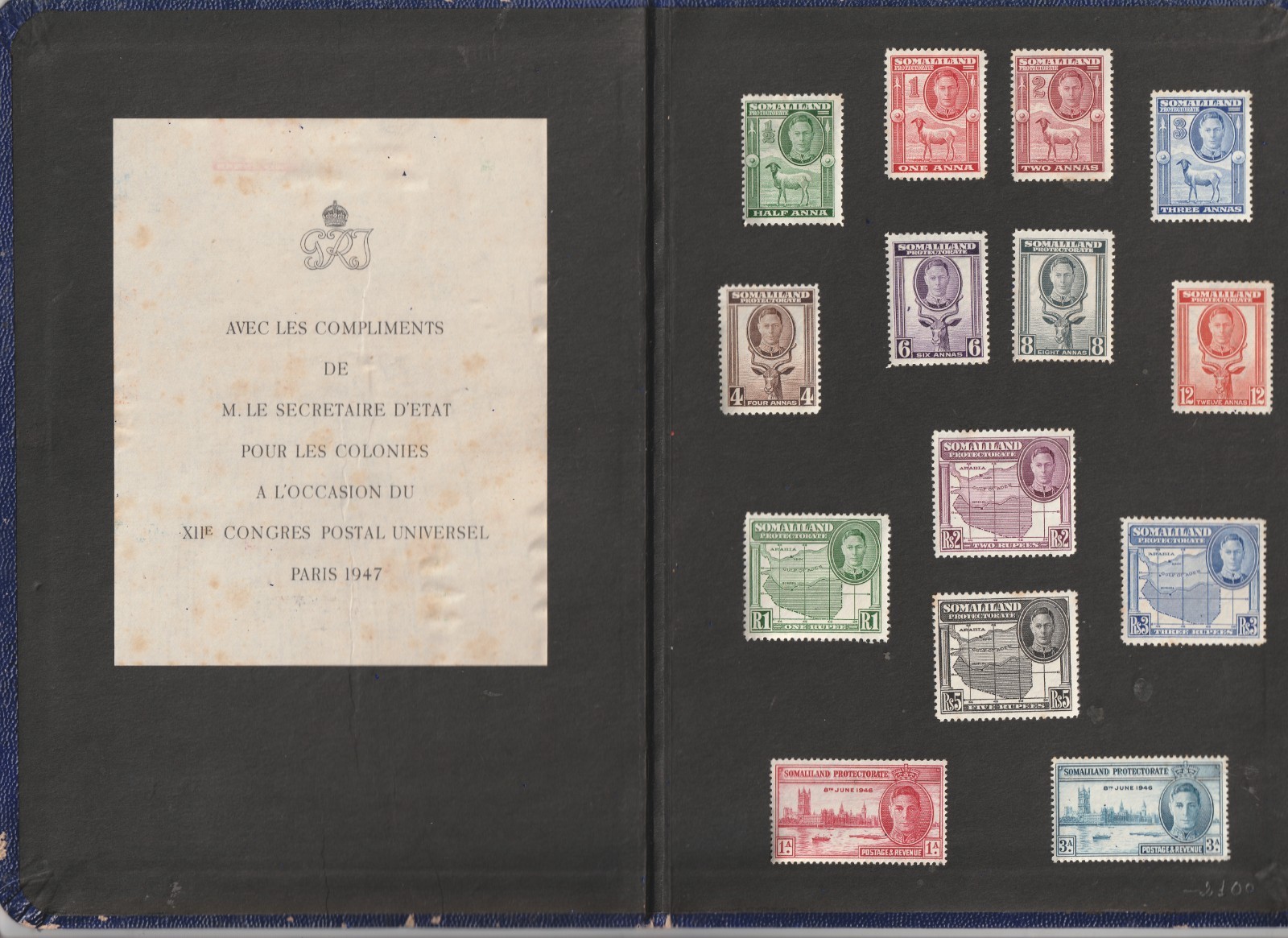 Congress Postal Universe Somaliland Protectoray Booklet Scott#96-107 Mint Hinged