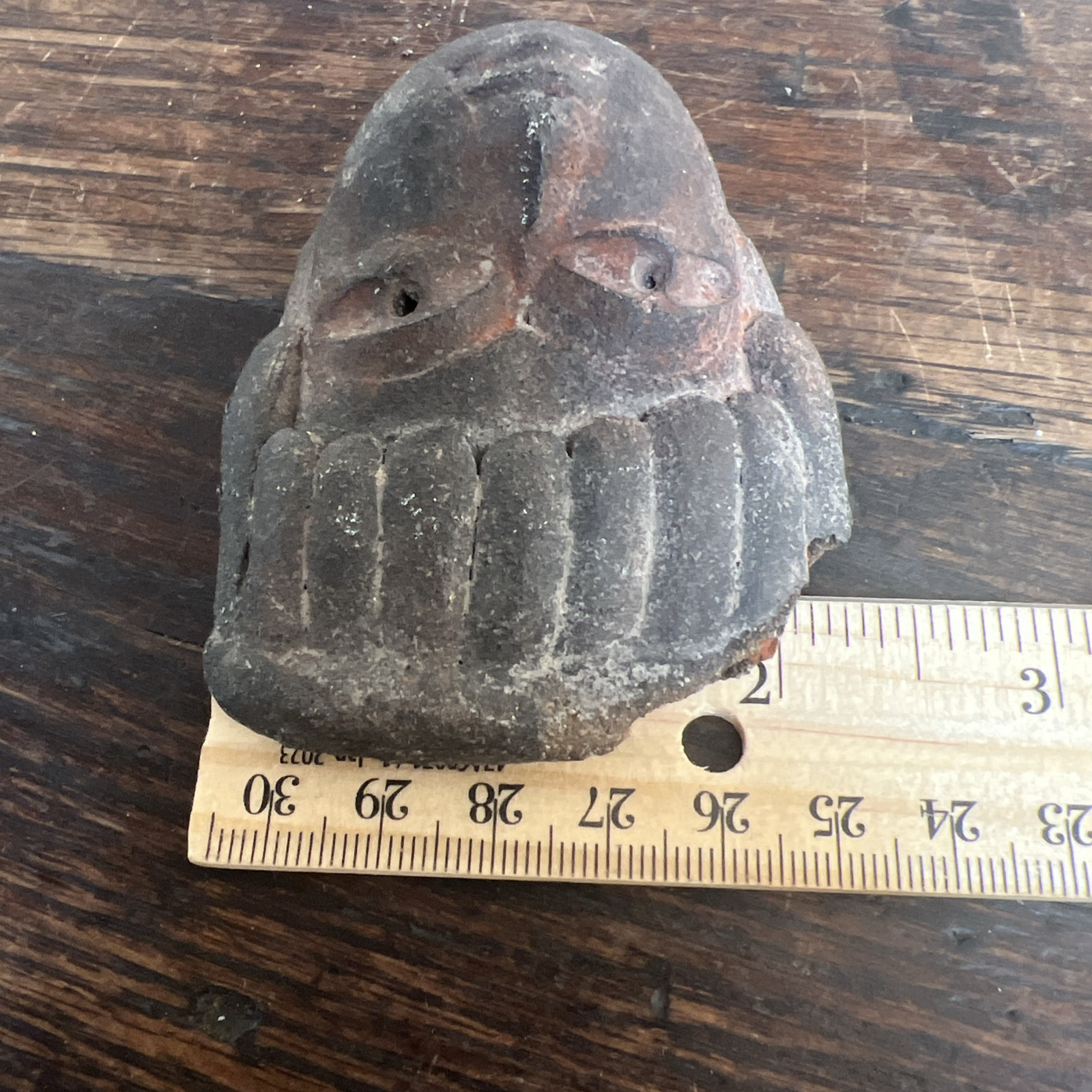 Carved STONE HEAD/EFFIGY May Be Mayan