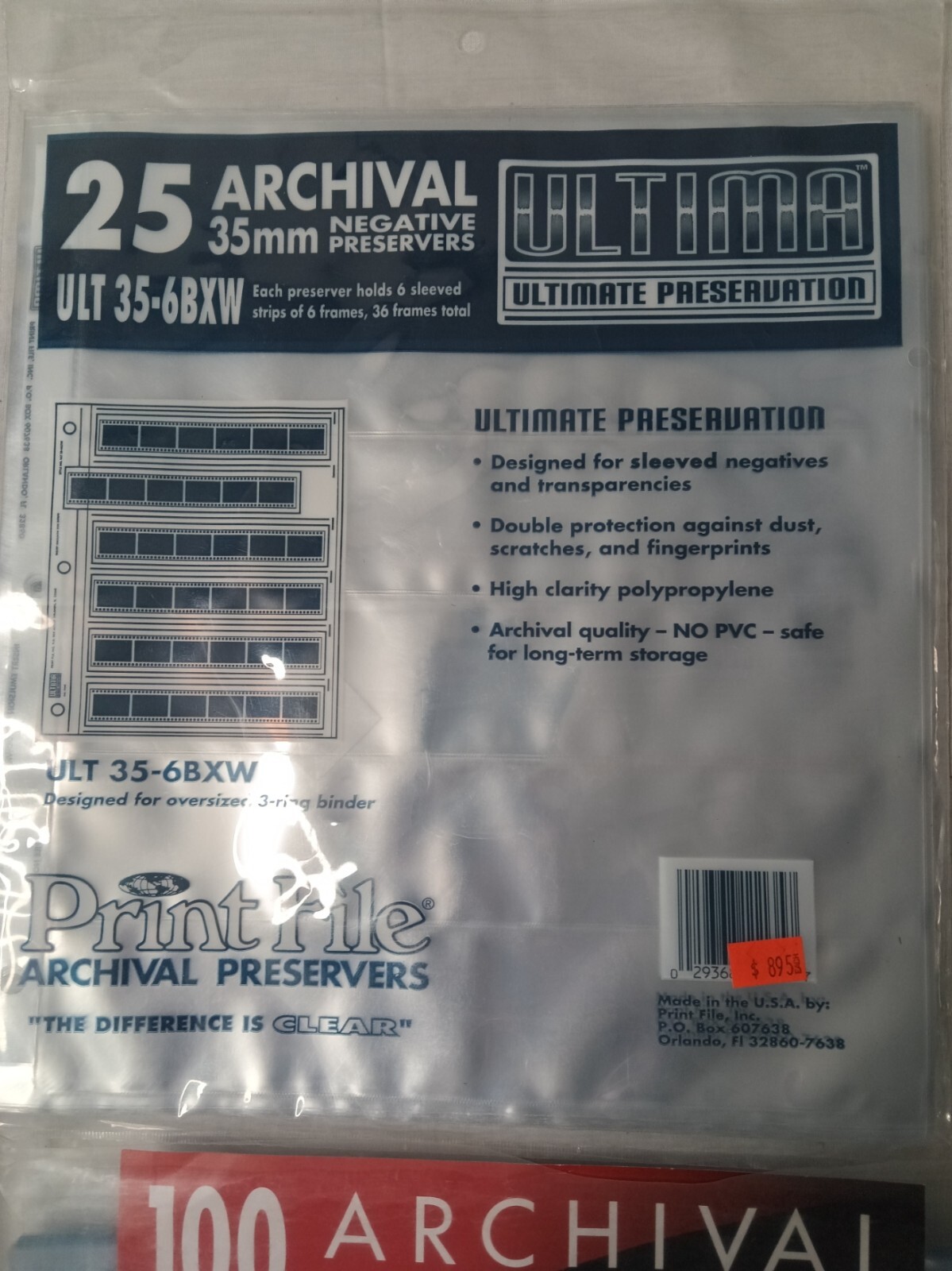 LOT OF 9 PRINT FILES FOR NEGATIVES