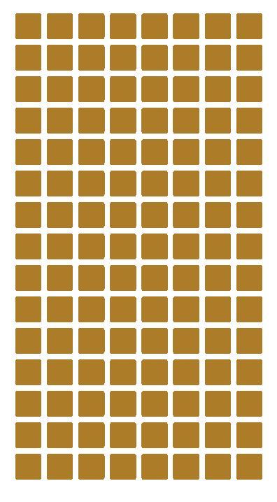 1/4" Gold Square Color Coding Inventory Label Stickers Made In The USA