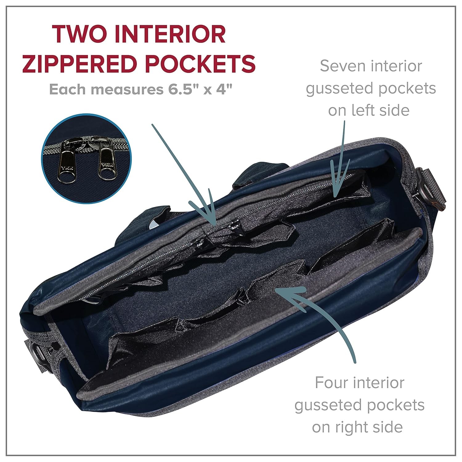 ADC Nylon Nurse/Physician Medical Bag, Navy 1/EA