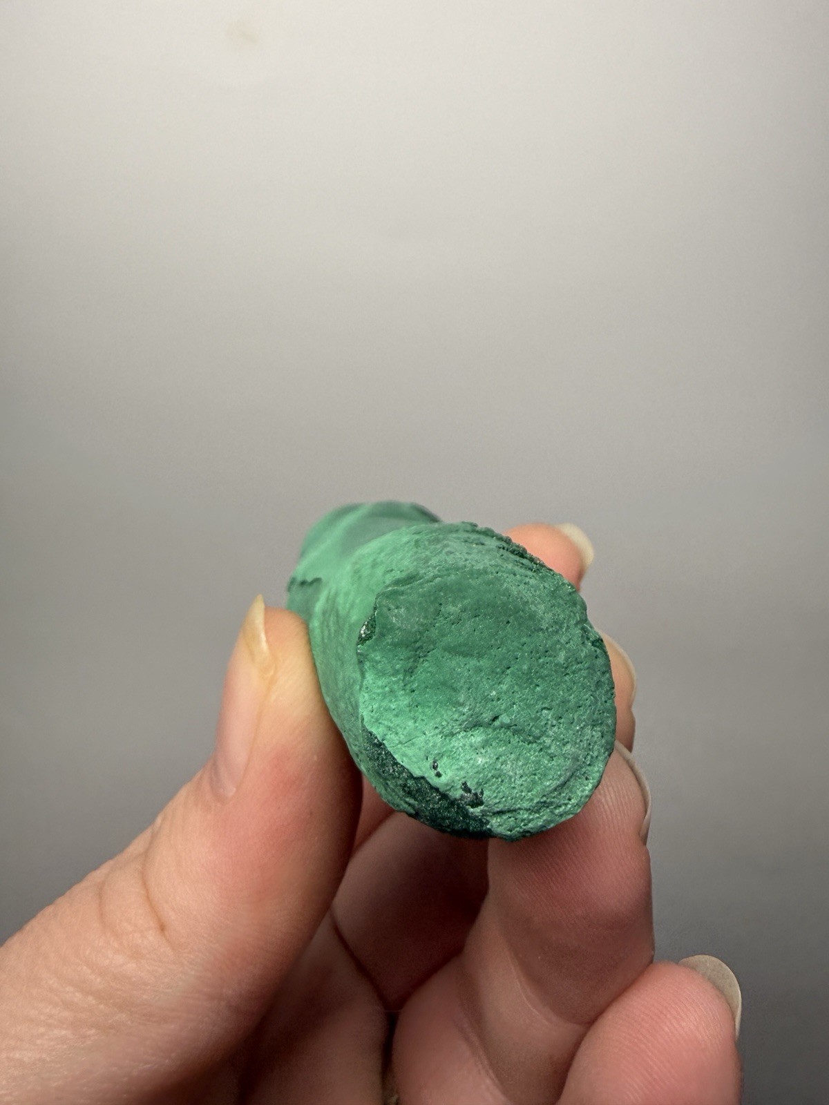 3.7” Druzy Malachite Stalactite — Botryoidal “Cave” Formation | DR Congo