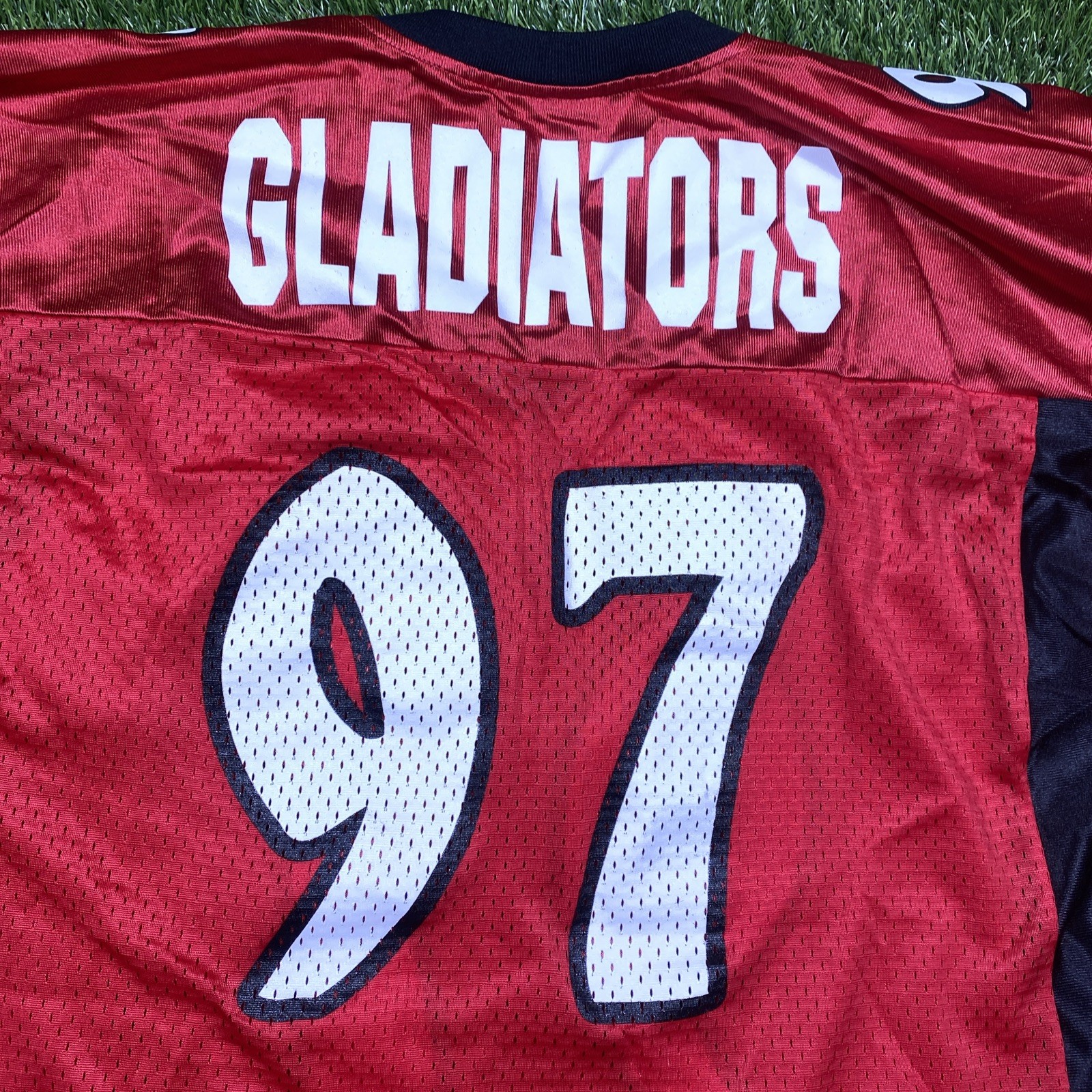 Las Vegas Gladiators Arena Football Jersey Mens Large Red #97 Majestic