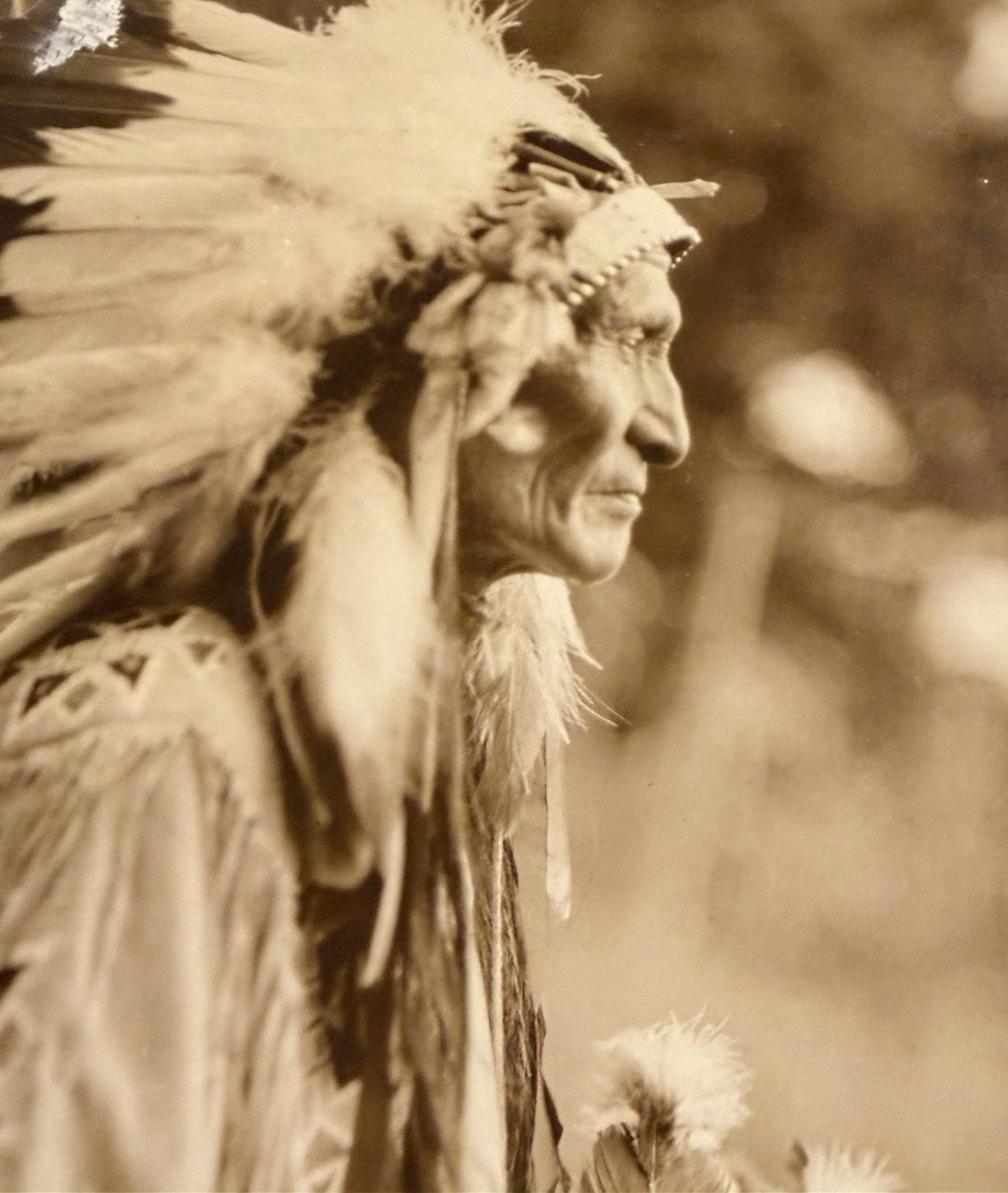 Original Native American Indian "Standing Bear-Sioux"; Photograph; LARGE Format