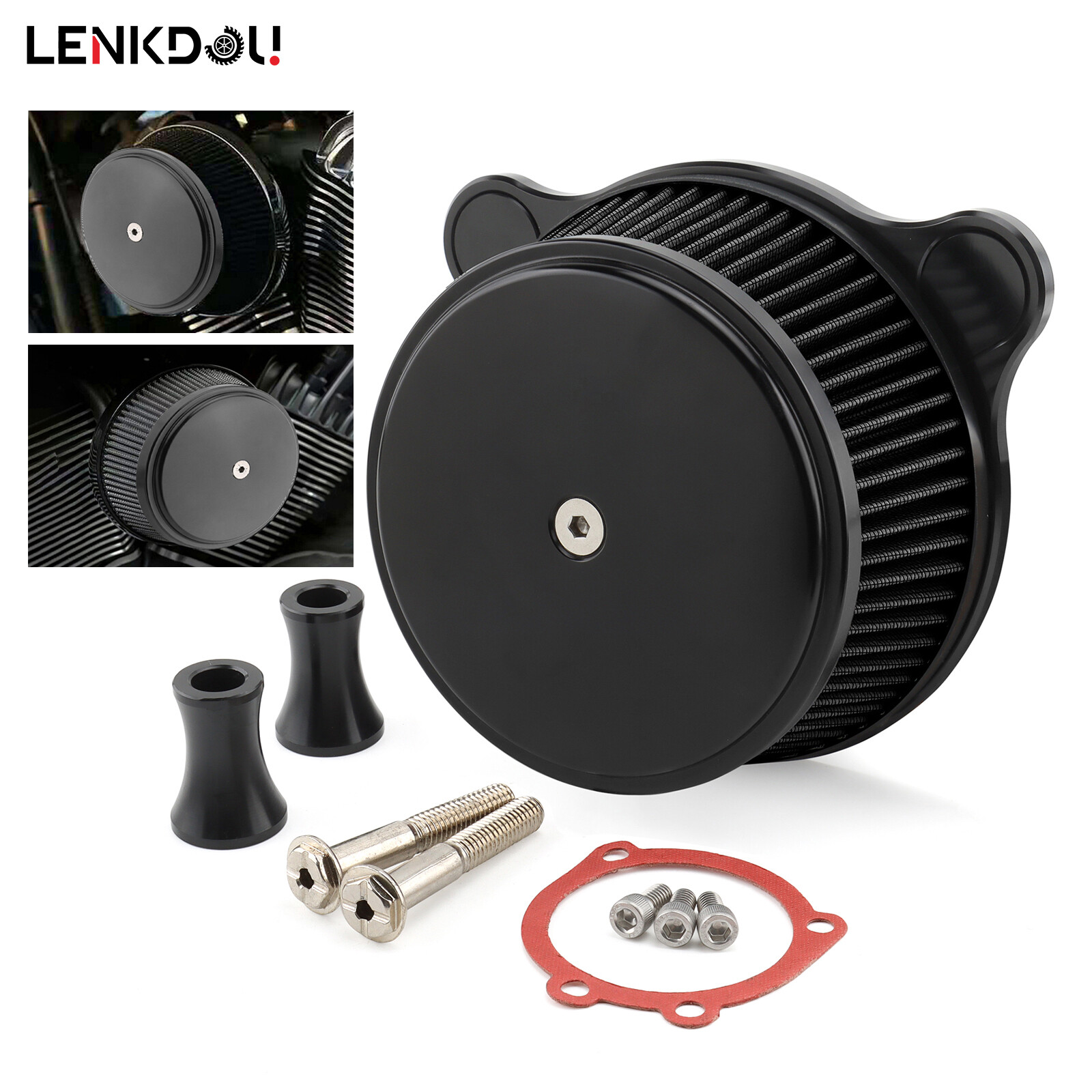 Air Cleaner Intake Filter For Harley Dyna Softail Touring Road King Street Glide